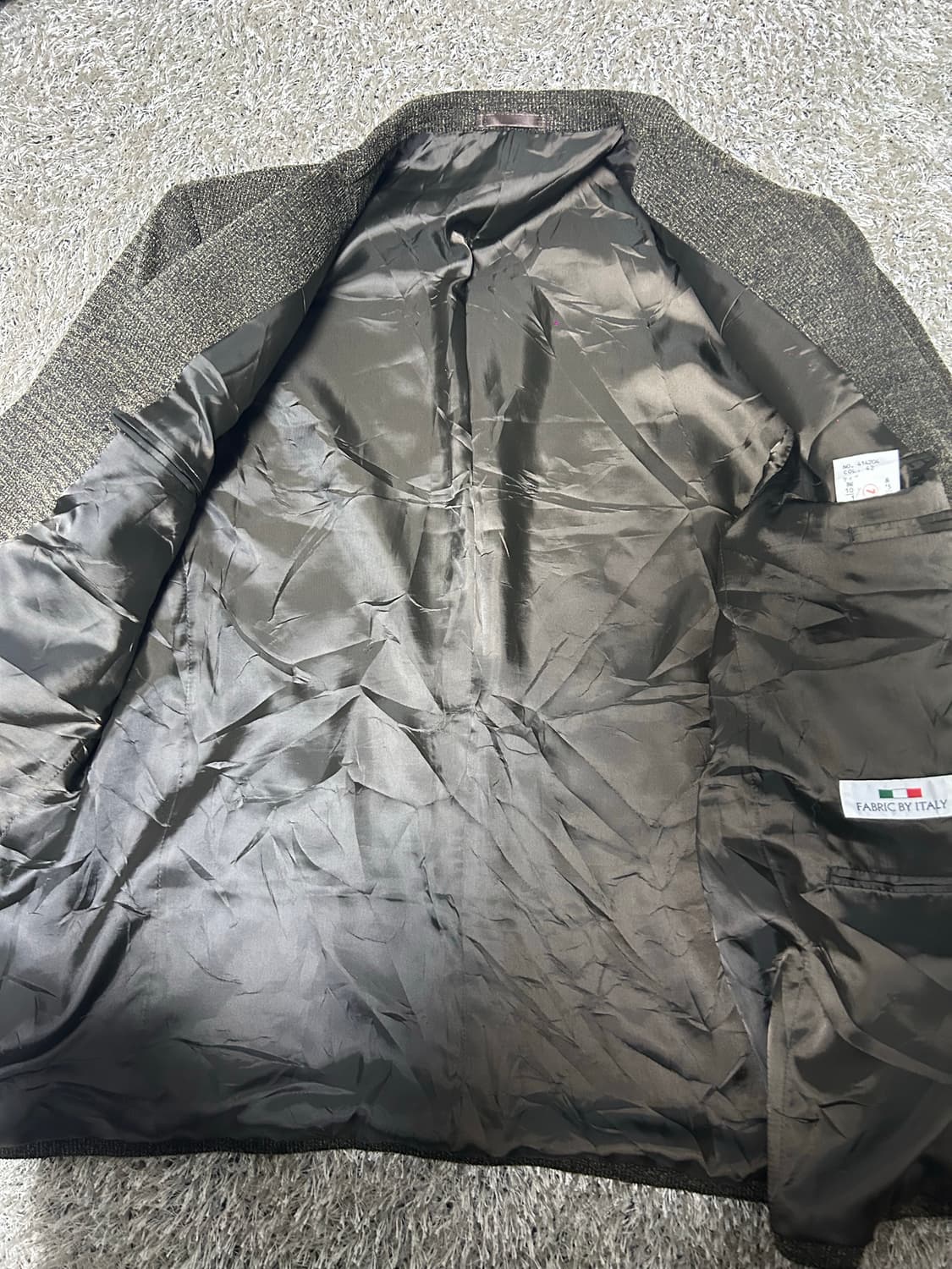 일본판 이태리원단 트위드 블레이저 사이즈 105~110 상품이미지5