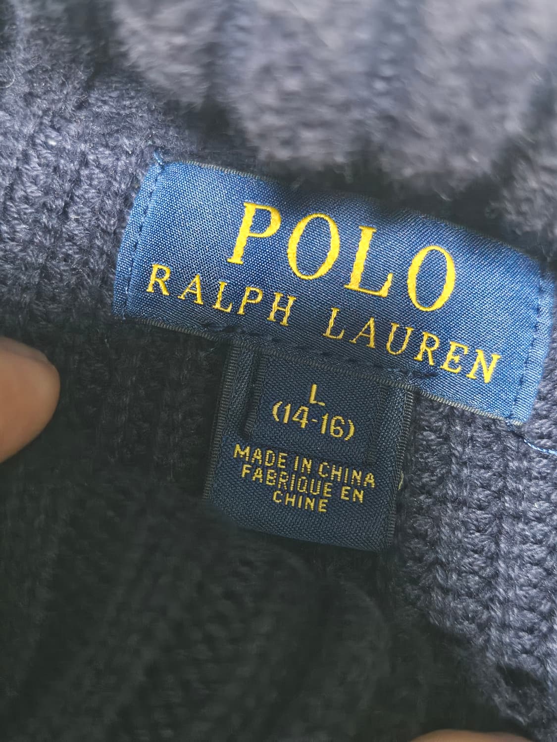 폴로랄프로렌 멀티 스트라이프 빅포니 니트 집업 S 상품이미지3