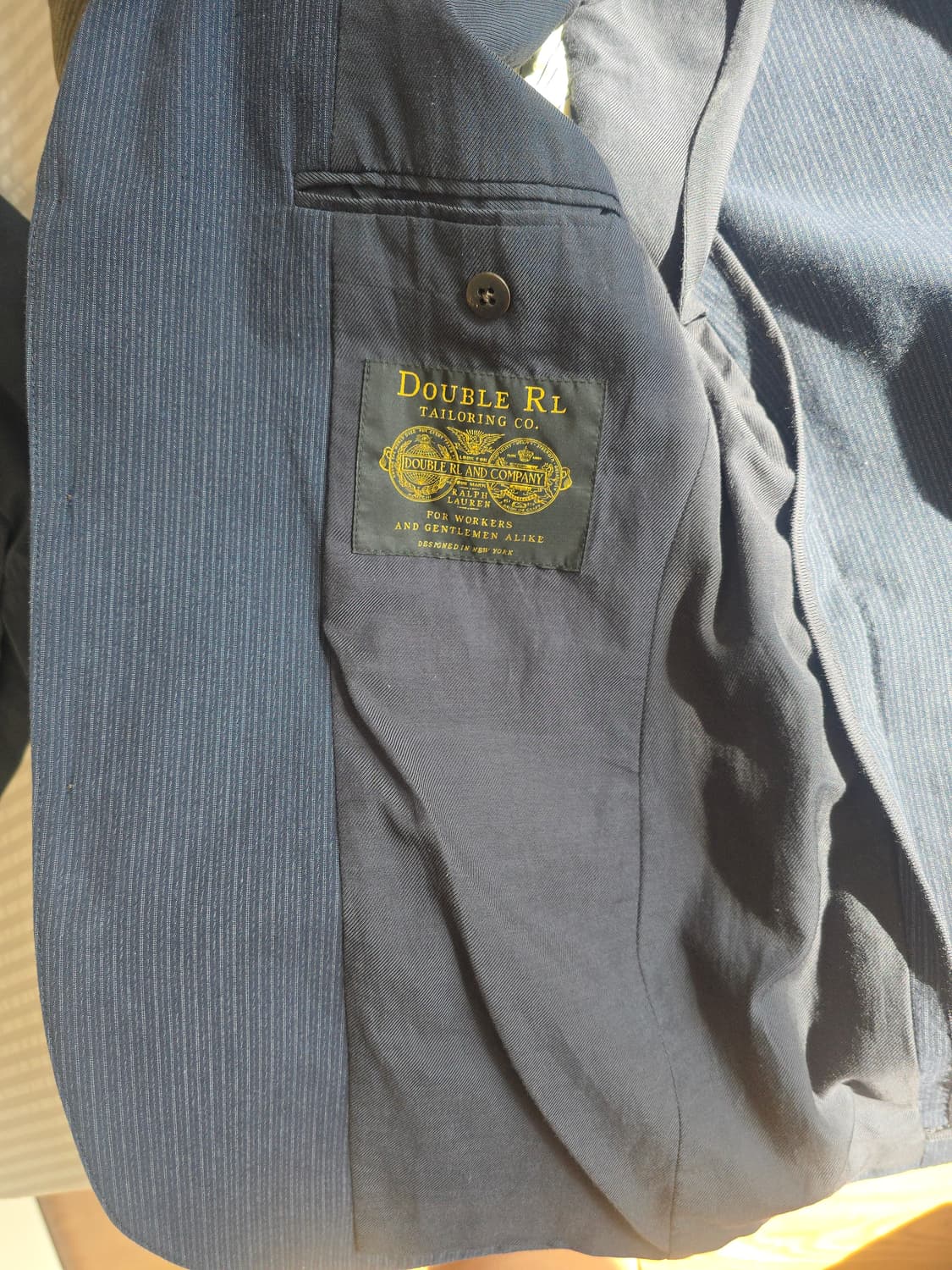 RRL 테일러링 코튼 핀스트라이프 자켓 (Made in Italy 상품이미지4