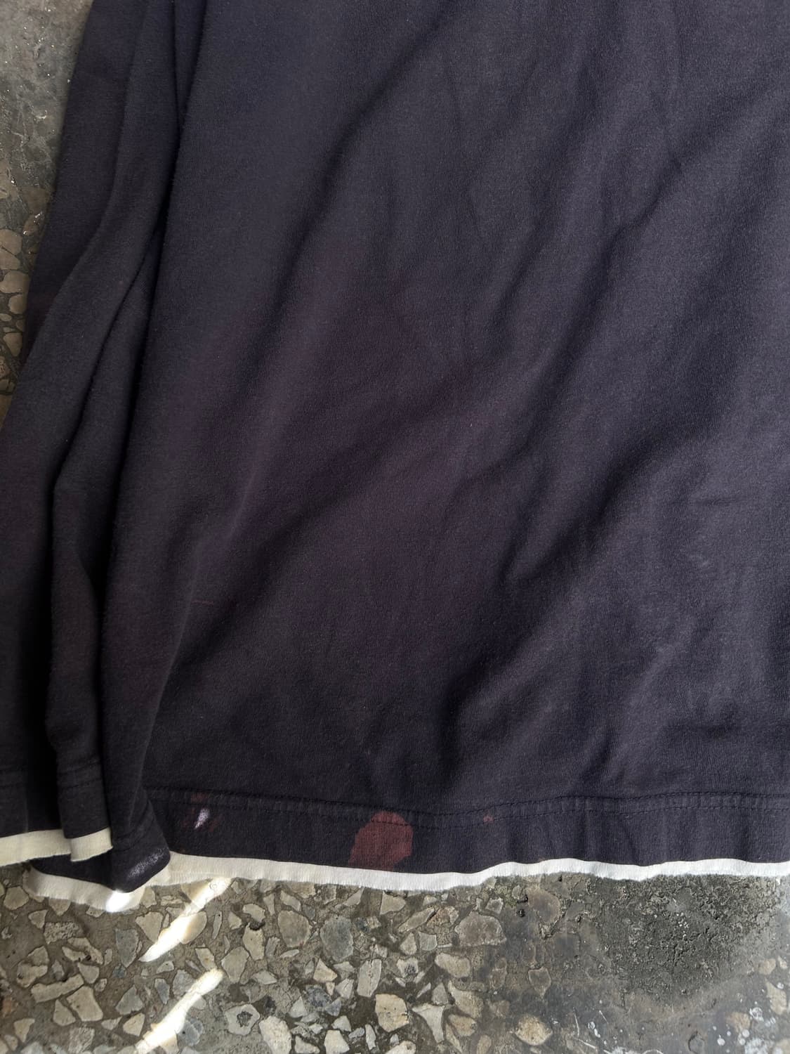 Vtg 00s bangbang 윙 프린팅 그런지 챠콜 롱슬리브 상품이미지6