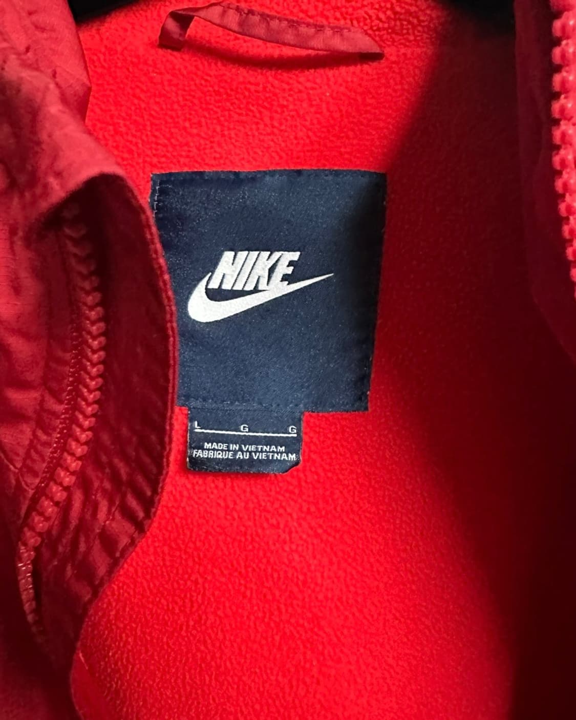 나이키(NIKE) 레드 바람막이 후드 자켓 L 상품이미지6