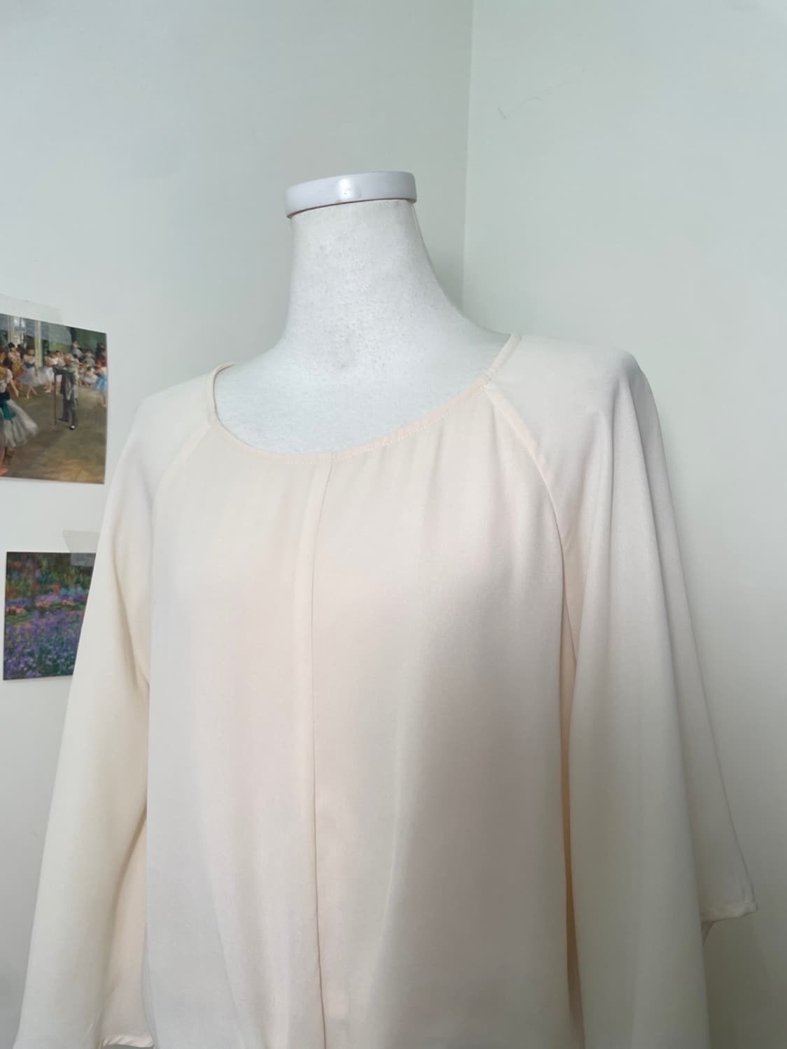 coral ivory bow point fairy blouse 상품이미지7