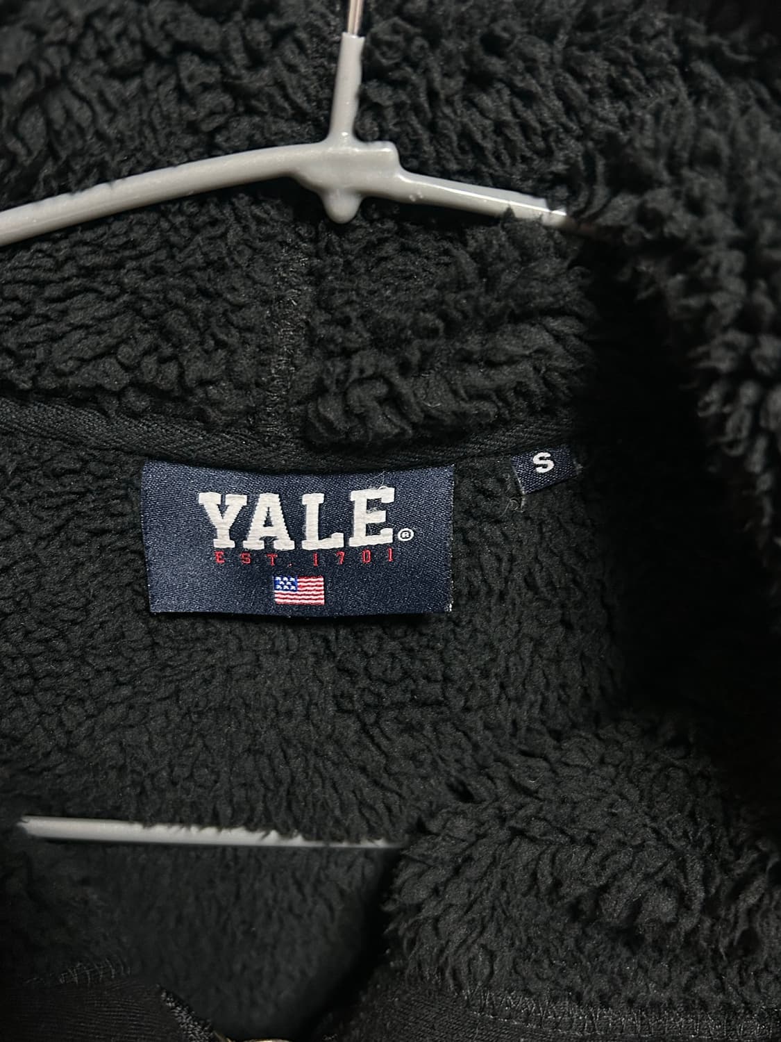 예일 YALE 블랙 후드집업 S 상품이미지2