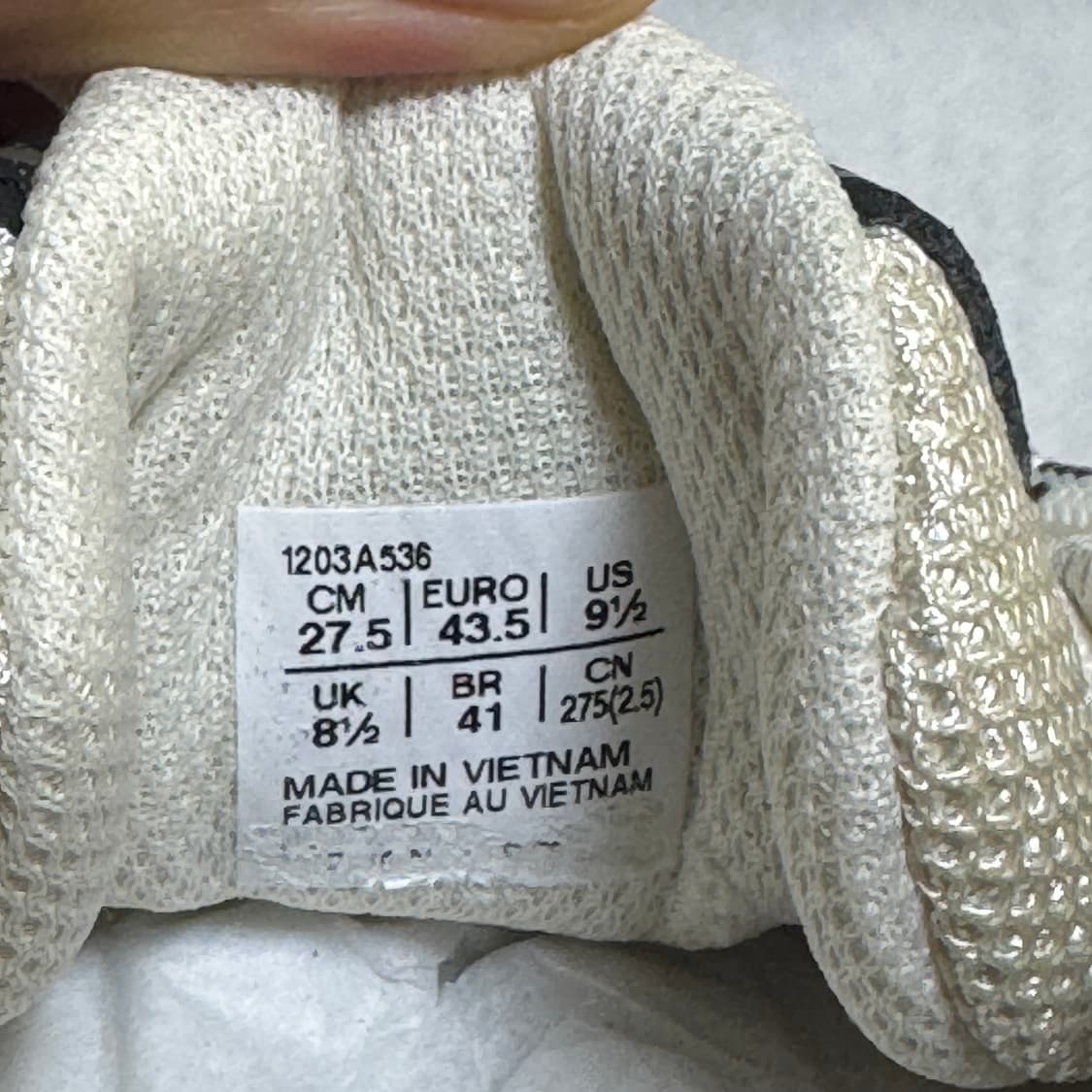 (새상품 9, 9.5) 아식스 젤 누노비키 다크올리브 크림 상품이미지4