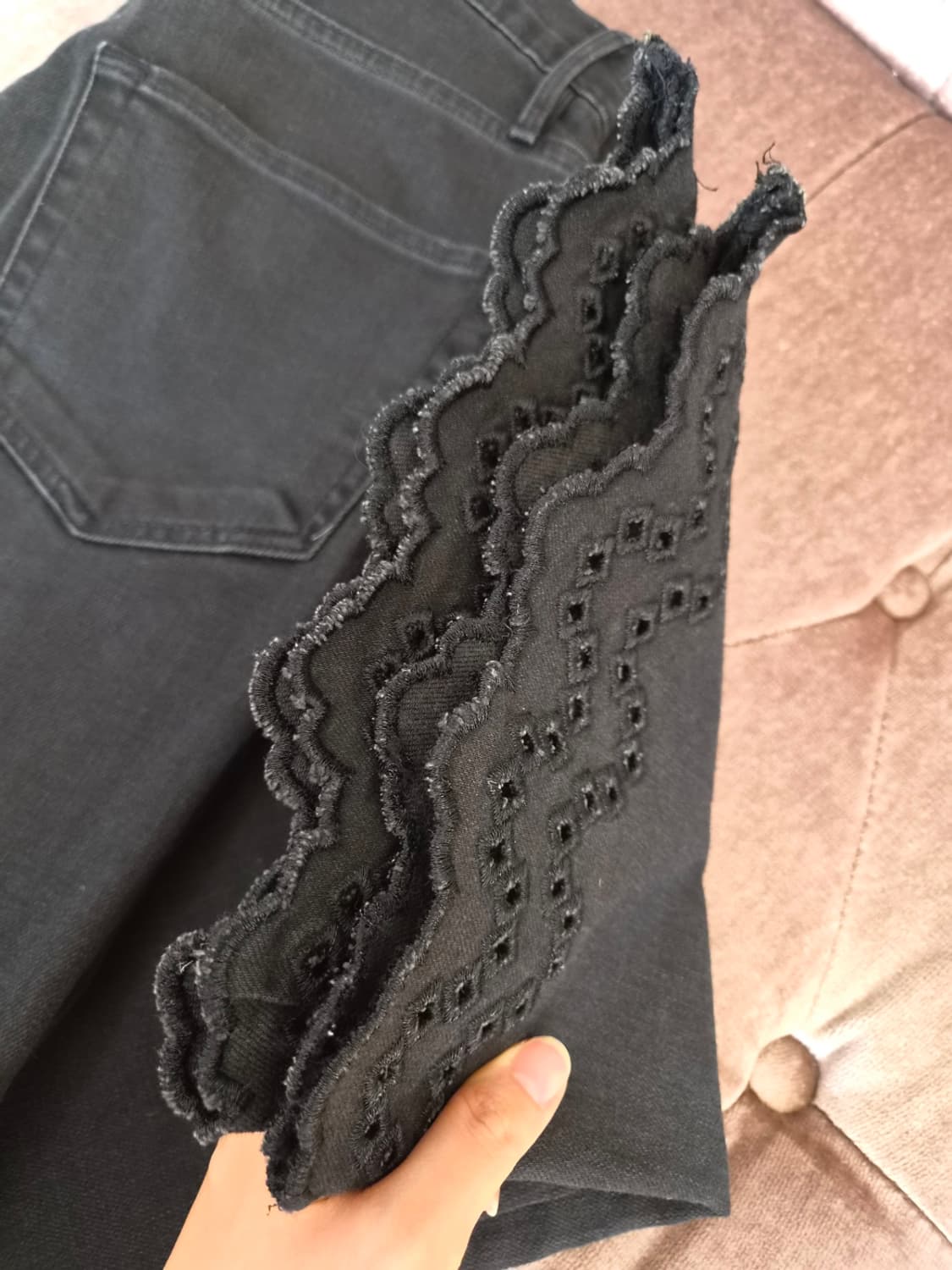 프래암 Frame denim 여성 밑단펀칭부츠컷팬츠 25사이즈 상품이미지5