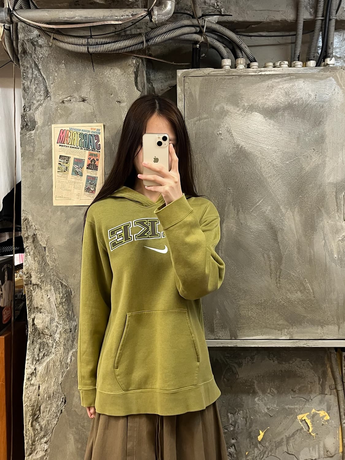 나이키 후드티 그린 L #csz758 상품이미지2