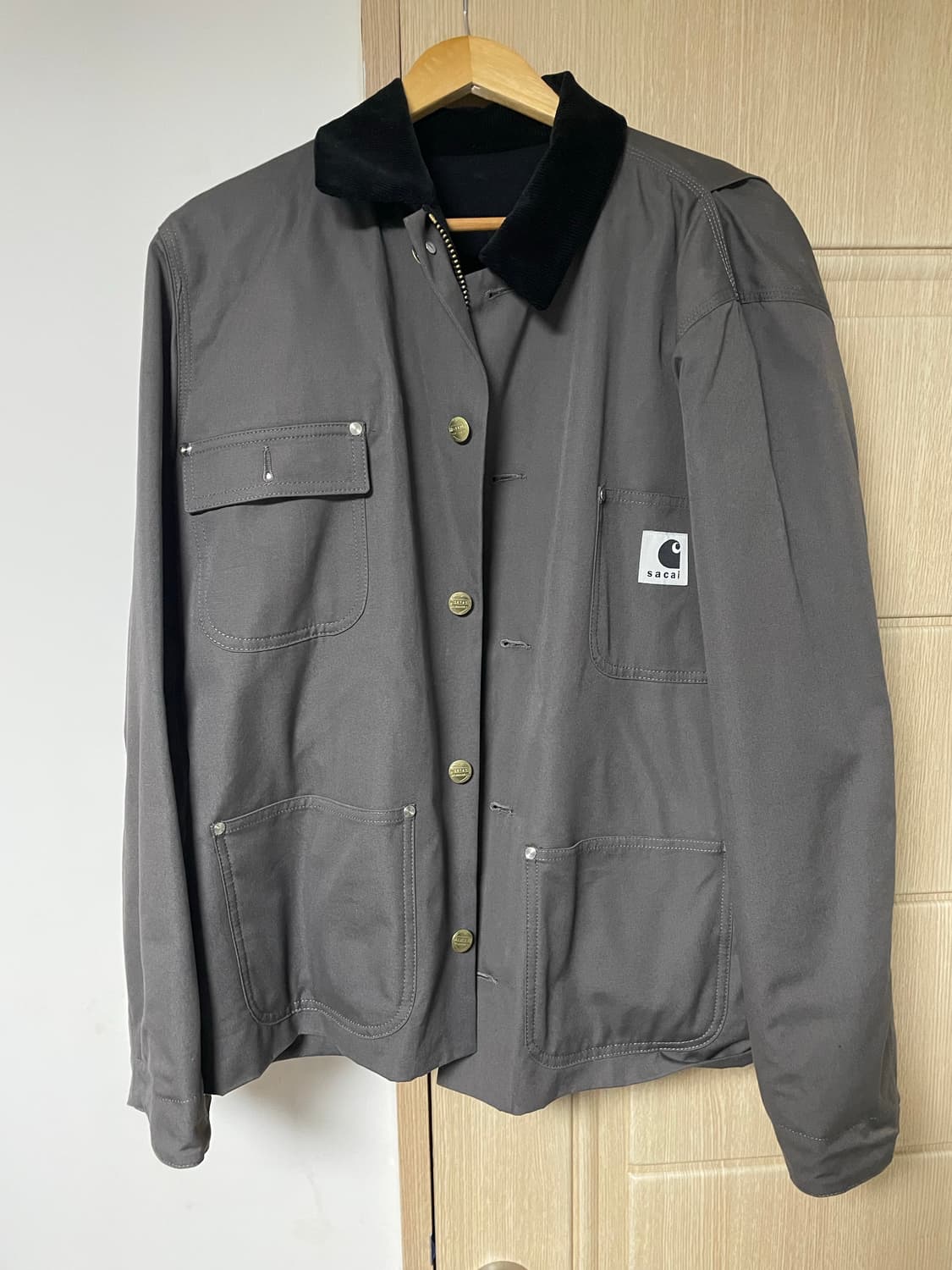 SACAI 사카이 x 칼하트 WIP 리버시블 덕 자켓(블랙) 상품이미지1