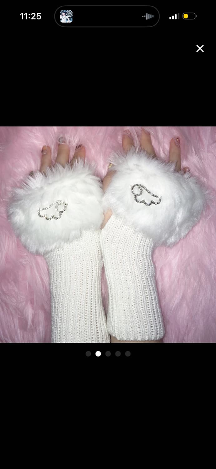 S2002TEARS Angel Wings Hand Warmer (Whit 상품이미지1