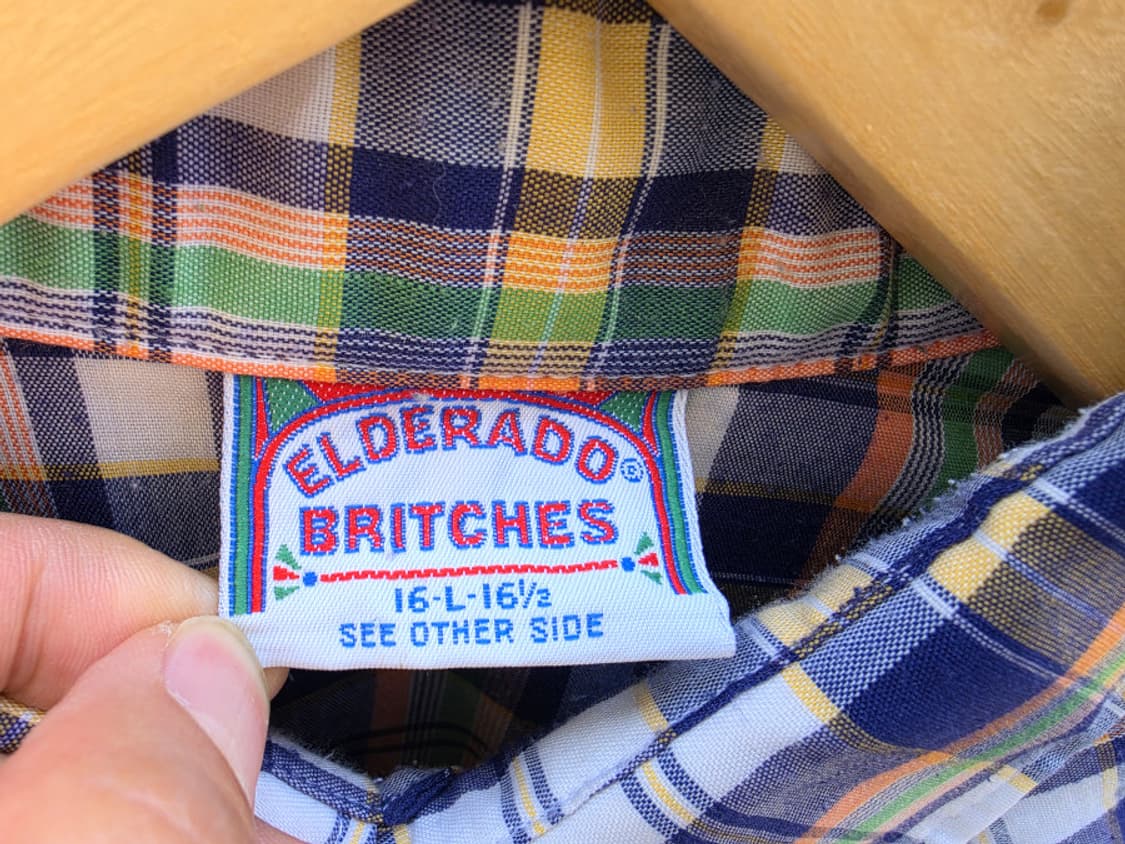 70-80s 엘데라도 브리치스 웨스턴 셔츠 (made in usa) 상품이미지4