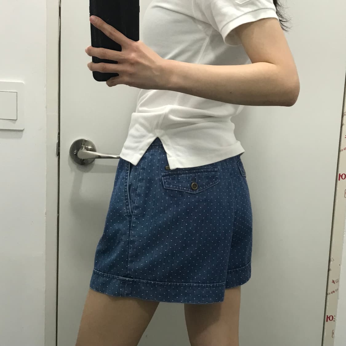 버버리 벌룬핏 땡땡이 도트 반바지 숏팬츠  상품이미지2