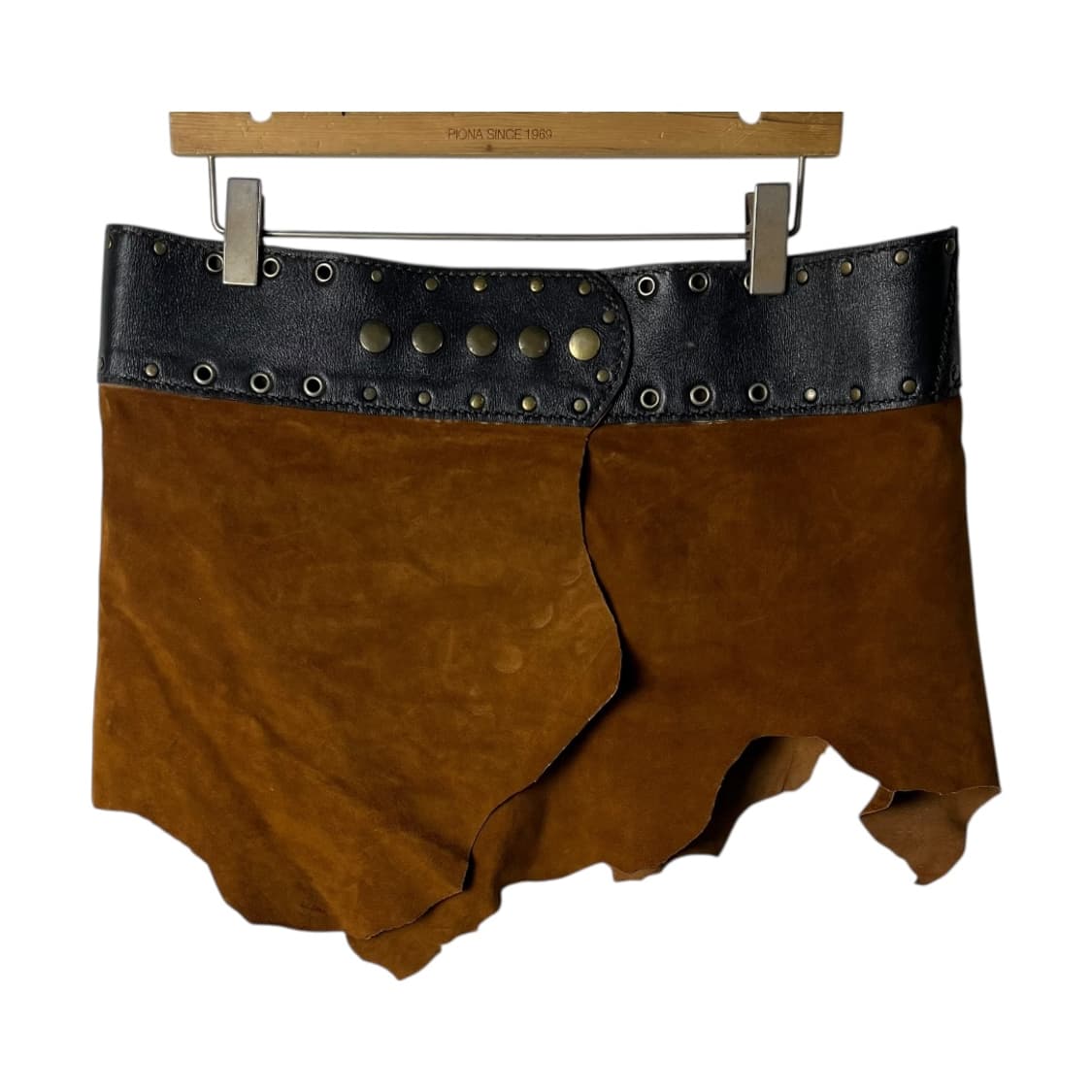 [Zahara Hip Roses] 보헤미안 레더 랩 스커트 상품이미지1