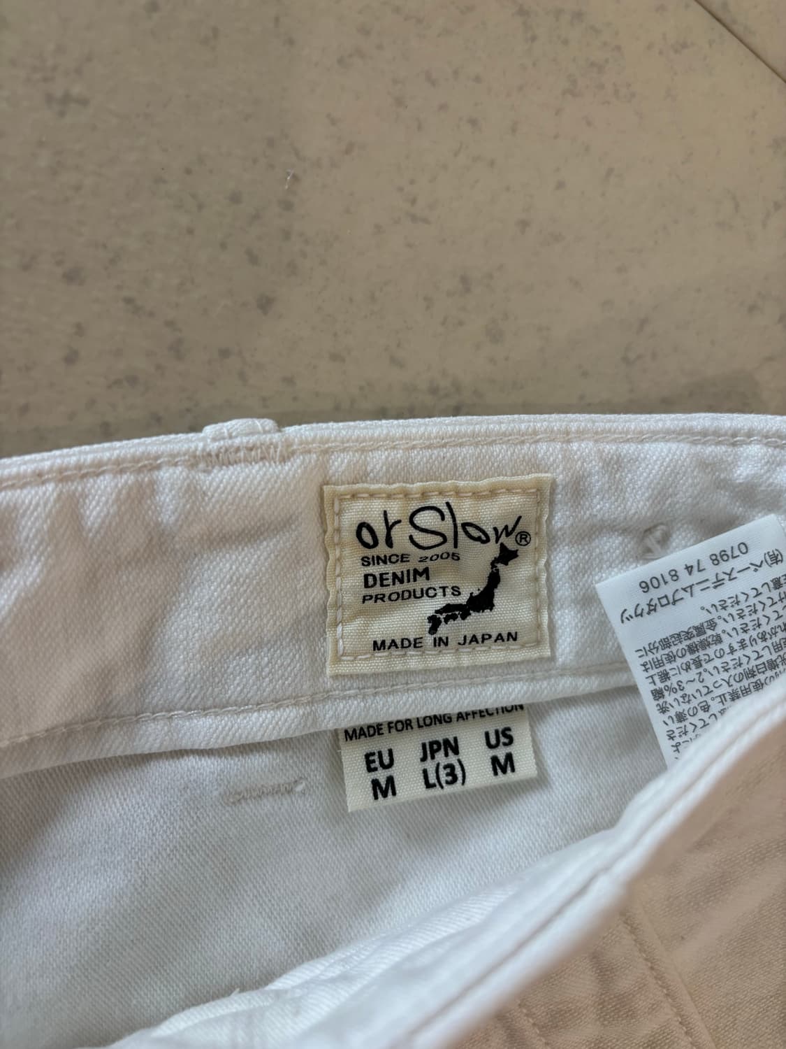 [3, L] 오어슬로우 퍼티그 팬츠 오프화이트 상품이미지3