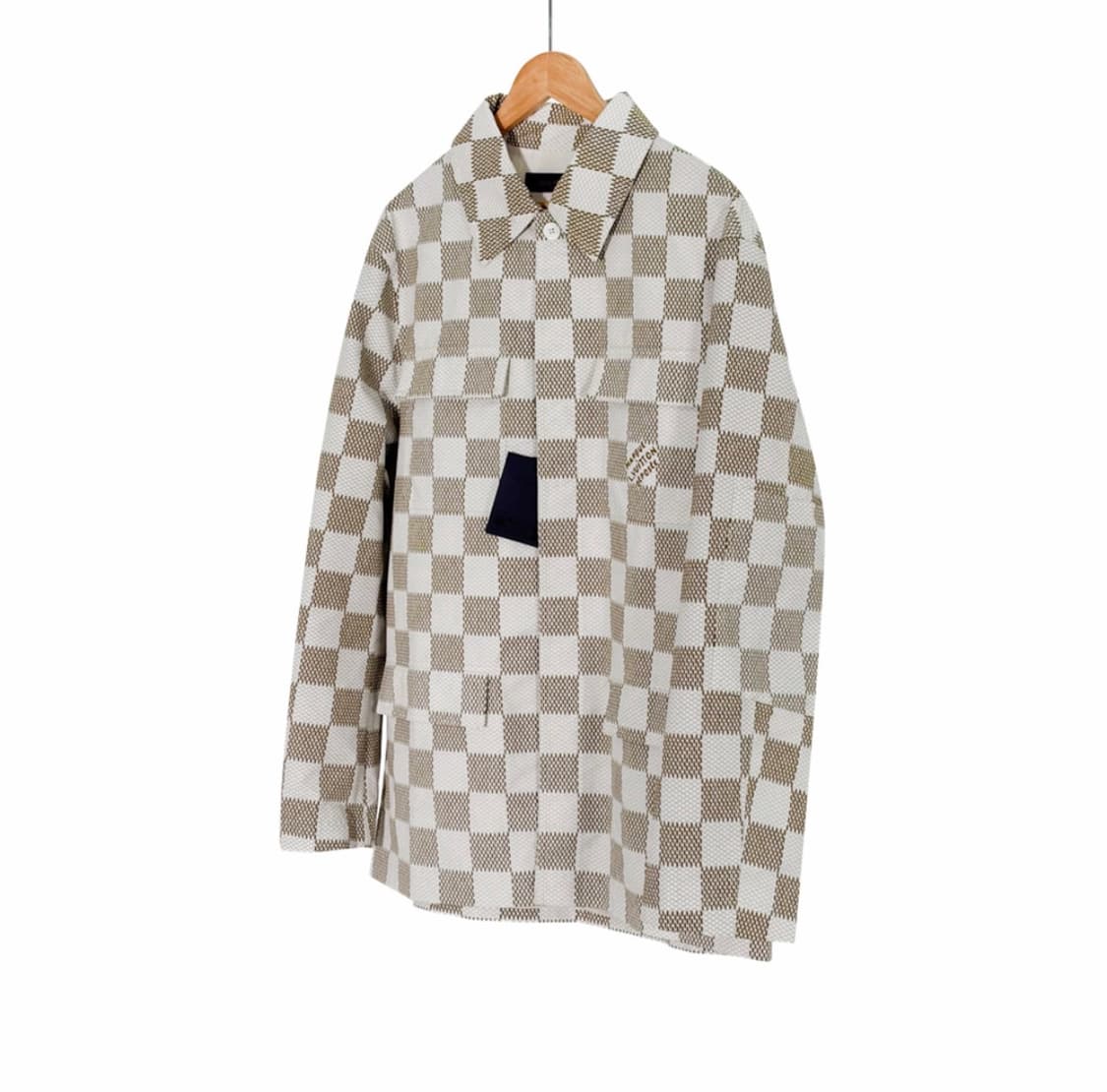 [L] 루이비통 남성 다미에 모노그램 코튼 나일론 오버사이즈 셔츠 자켓 상품이미지2