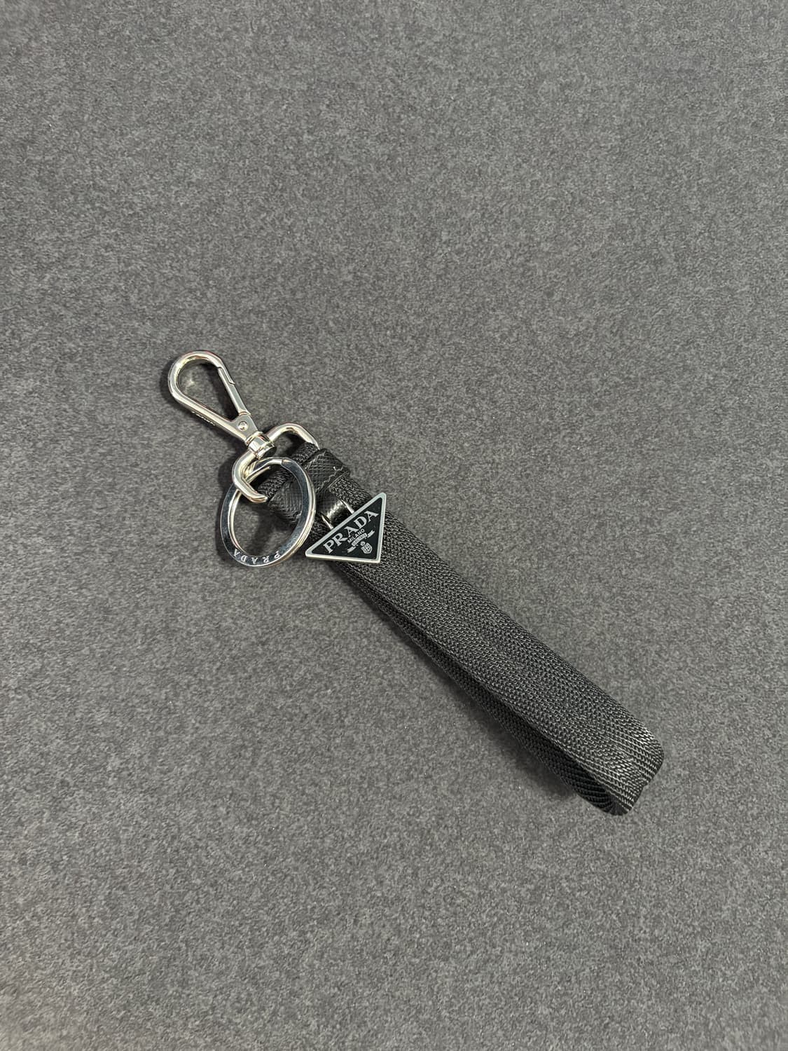 프라다 키링 키홀더 블랙 PORTACHIAVI TESSUTO 상품이미지5