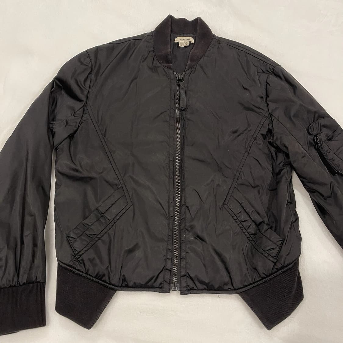 헬무트랭 나일론 봄버 재킷 블랙  상품이미지1