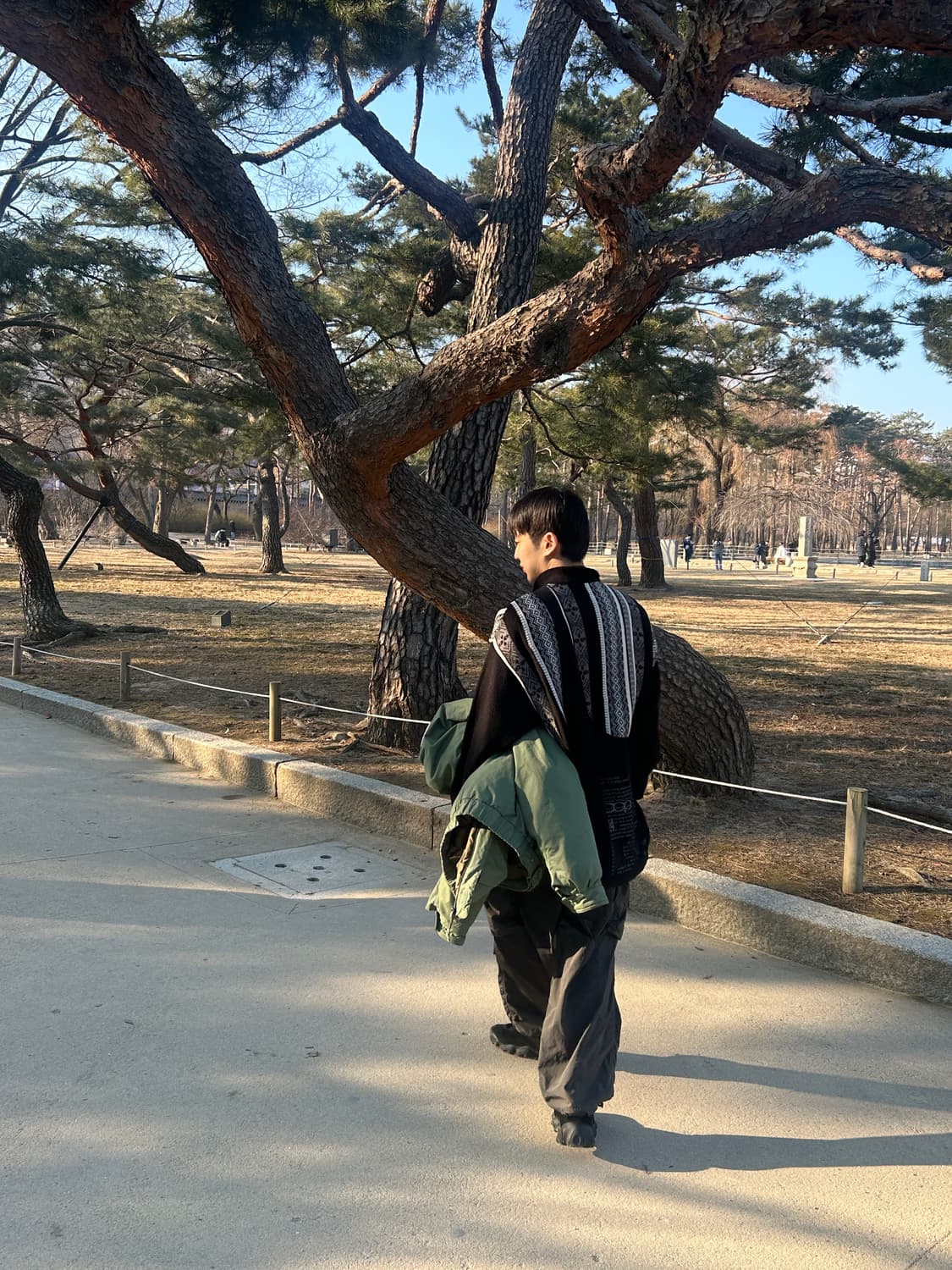 앤드원더  FW24 오버사이즈드 카고 팬츠 차콜 L 상품이미지4