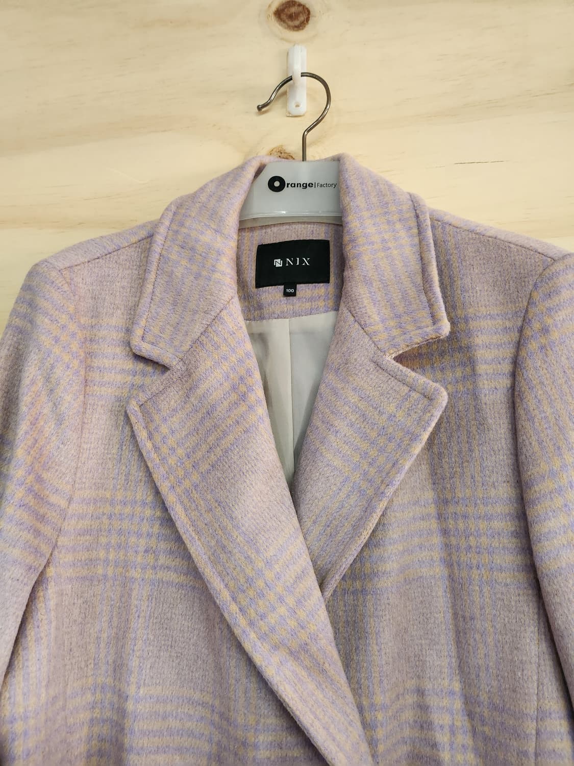 70) 닉스 NIX 체크 더블 롱코트 상품이미지2