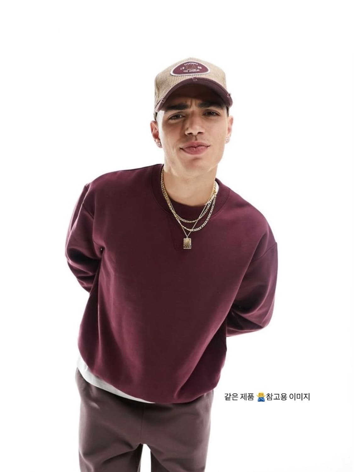 90's Russell 러셀 Sweatshirt Burgundy 상품이미지6