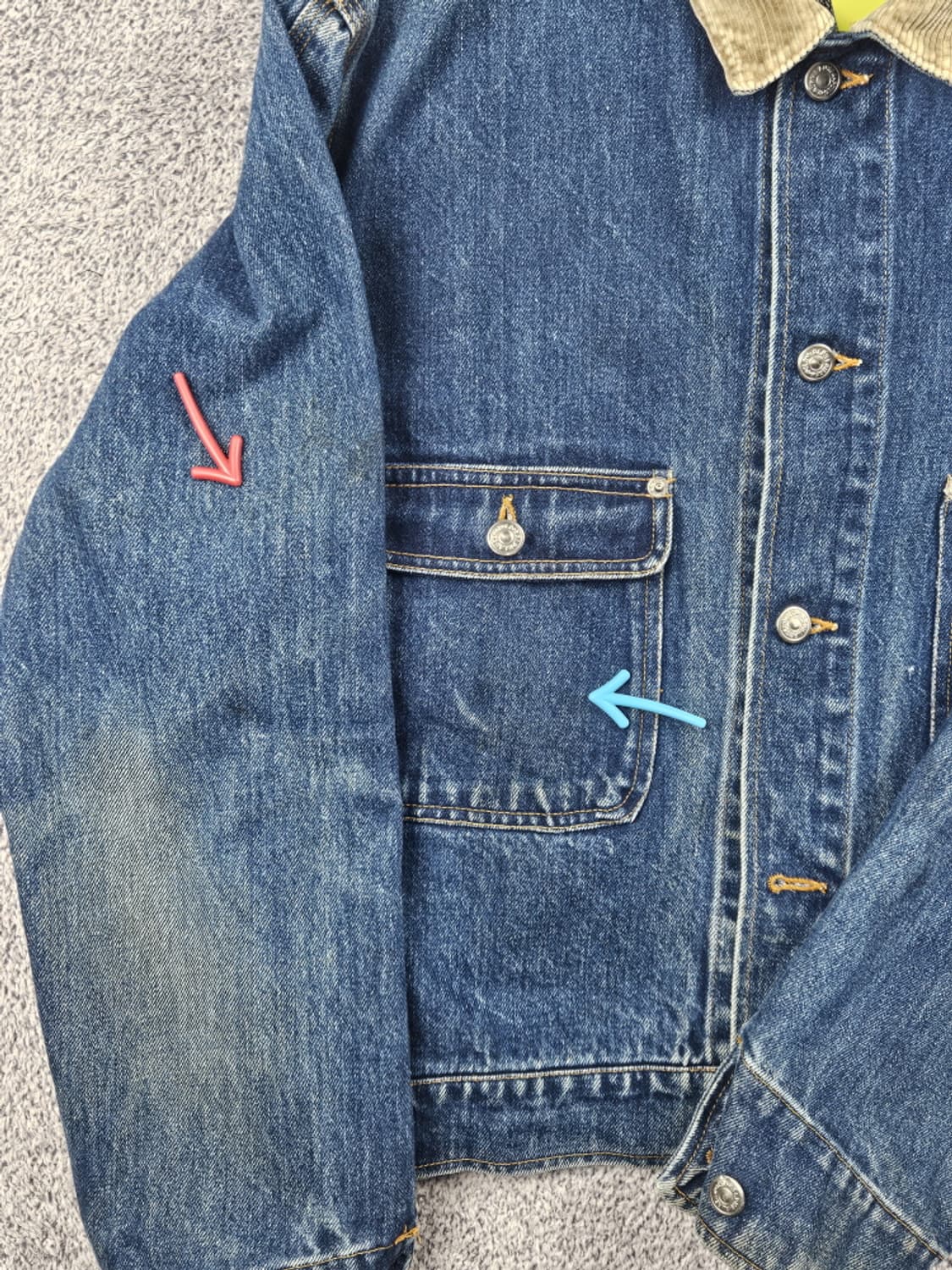 80's 폴로랄프로렌 데님 덩가리 트러커 자켓 ( L ) / 9994 상품이미지6