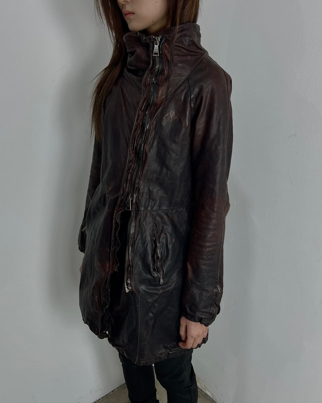 조르지오 브라토 (Giorgio Brato) 레더 코트 상품이미지3