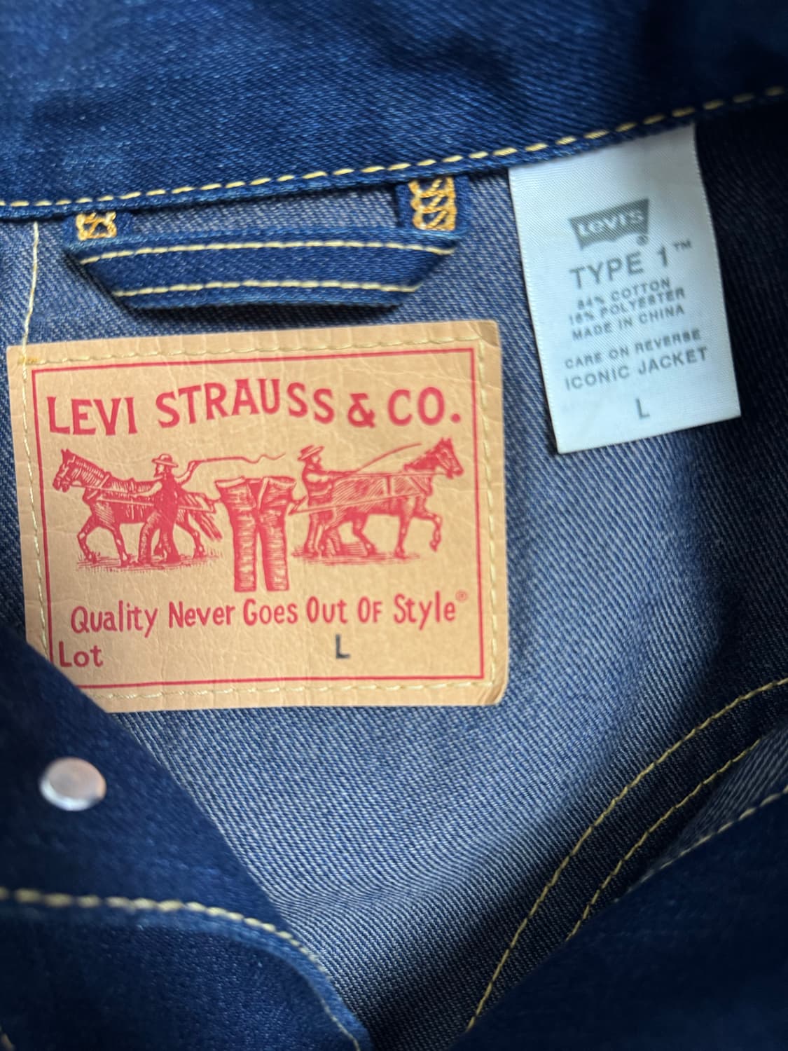 리바이스 데님 트러커 자켓 L 사이즈 상품이미지3