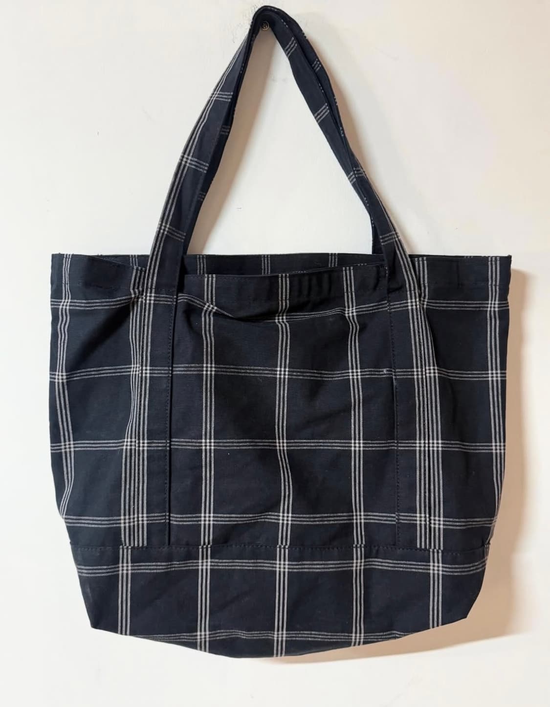 COS 코스 체크패턴 에코백 상품이미지3