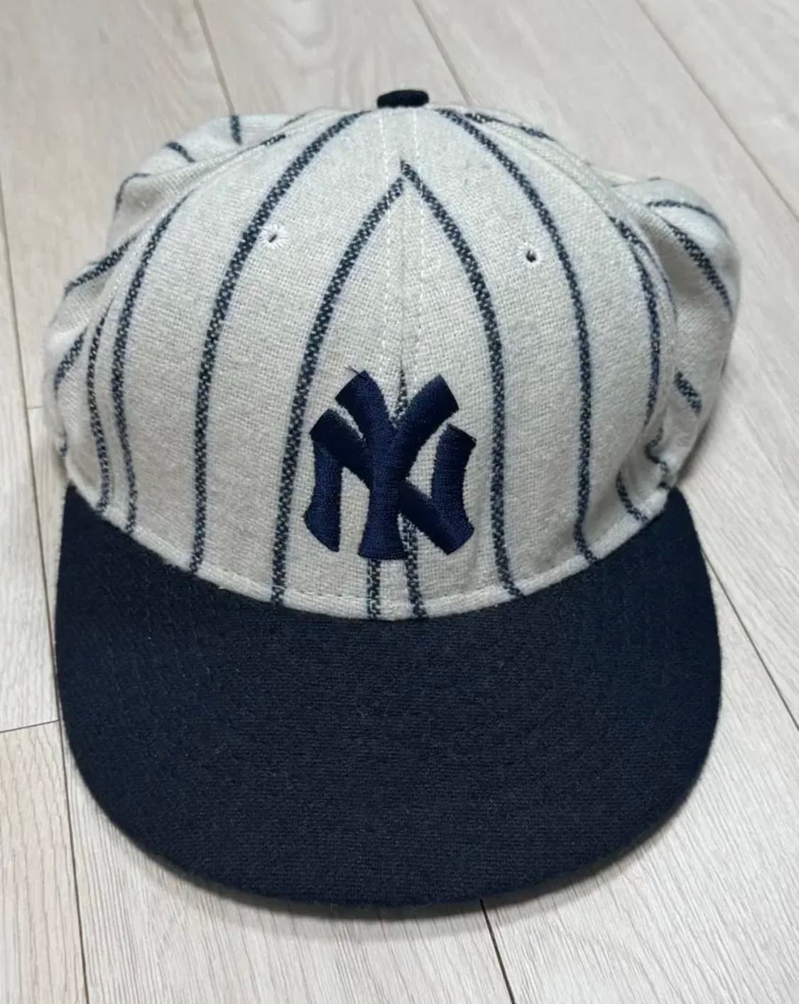 90s 양키즈 yankees 빈티지 핀스트라이프 햇 캡 뉴에라 상품이미지2
