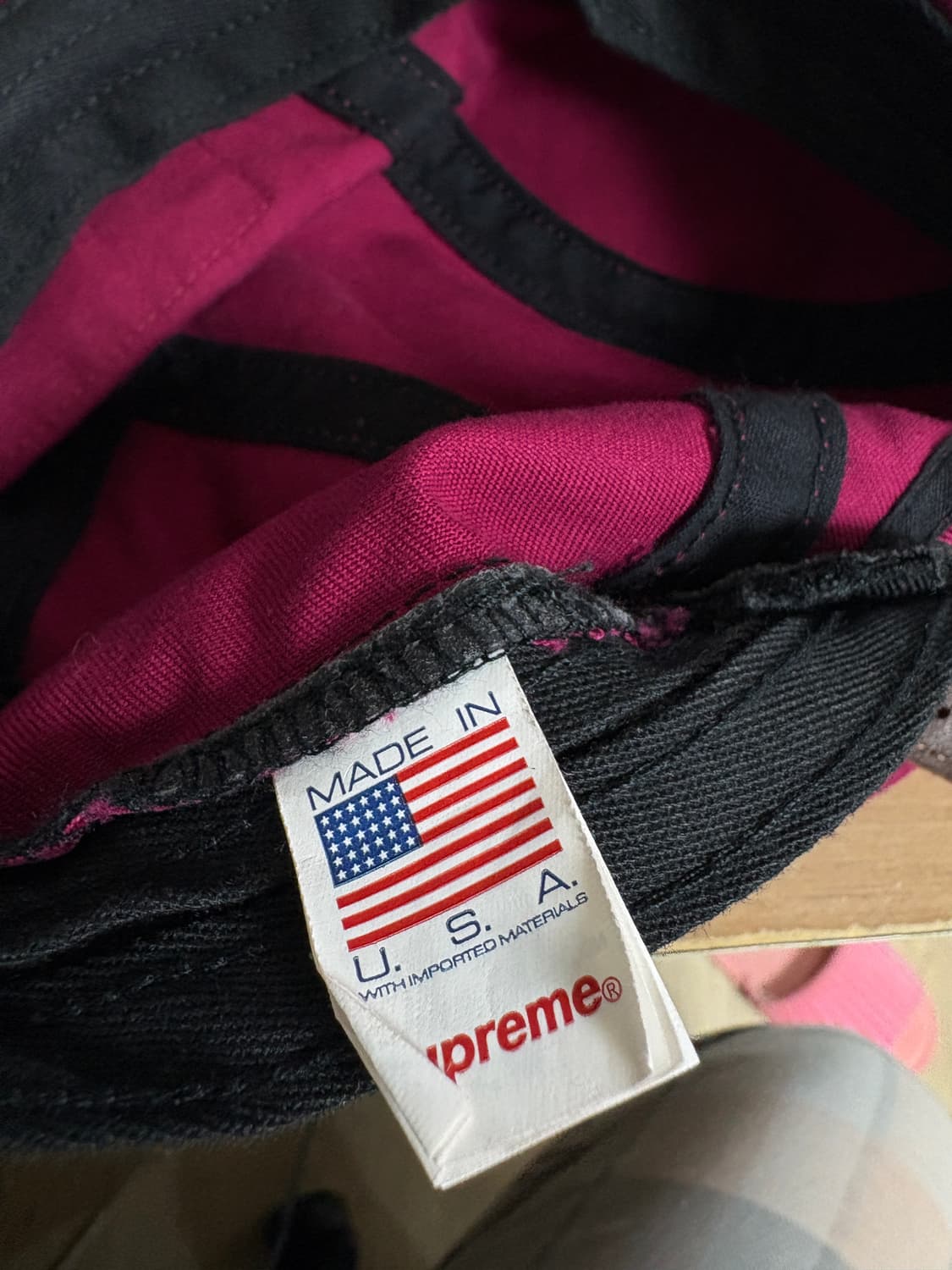 슈프림 캠프캡 마젠타 24FW (영국 구매) 상품이미지6