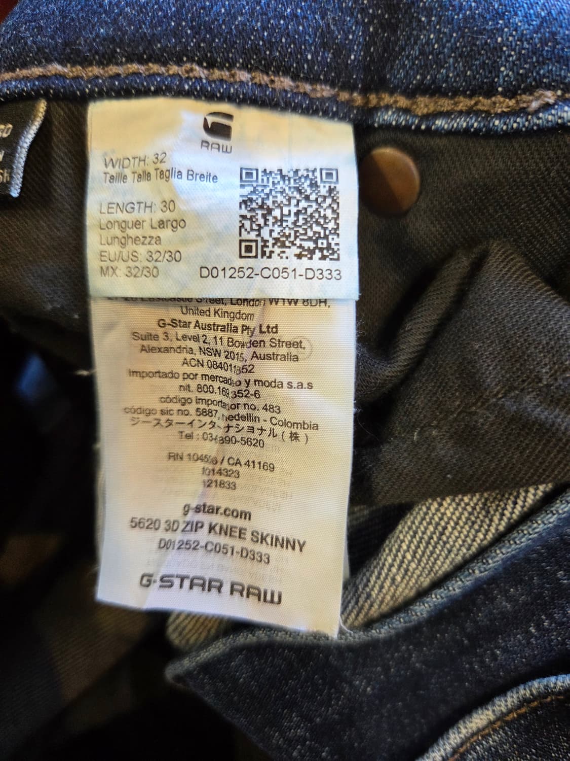 G-Star RAW 5620 데님 청바지(W32/L30)디피용 상품이미지6