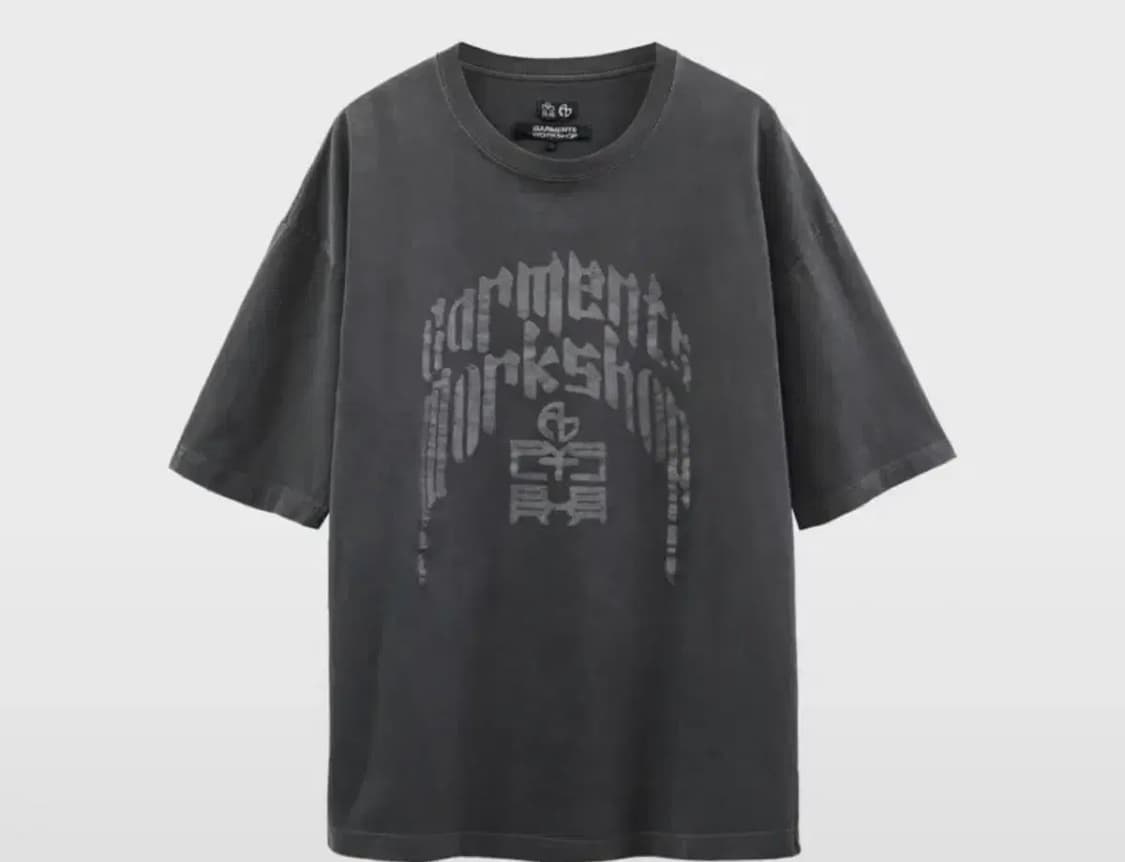 [3] 폴리테루 노매뉴얼 수베니어 티셔츠 차콜 상품이미지1