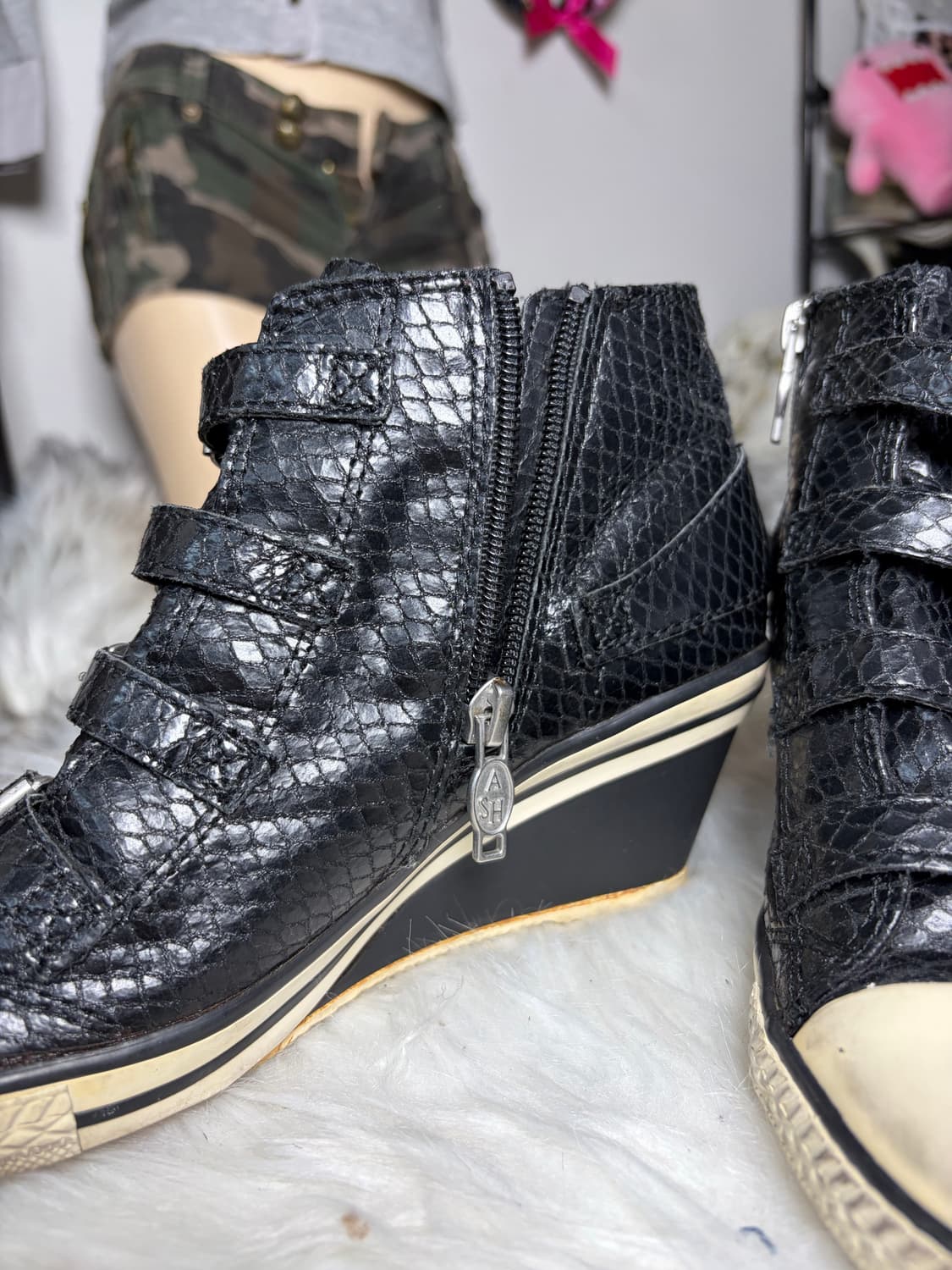 Ash 아쉬 뱀피 웨지힐 스니커즈 상품이미지5