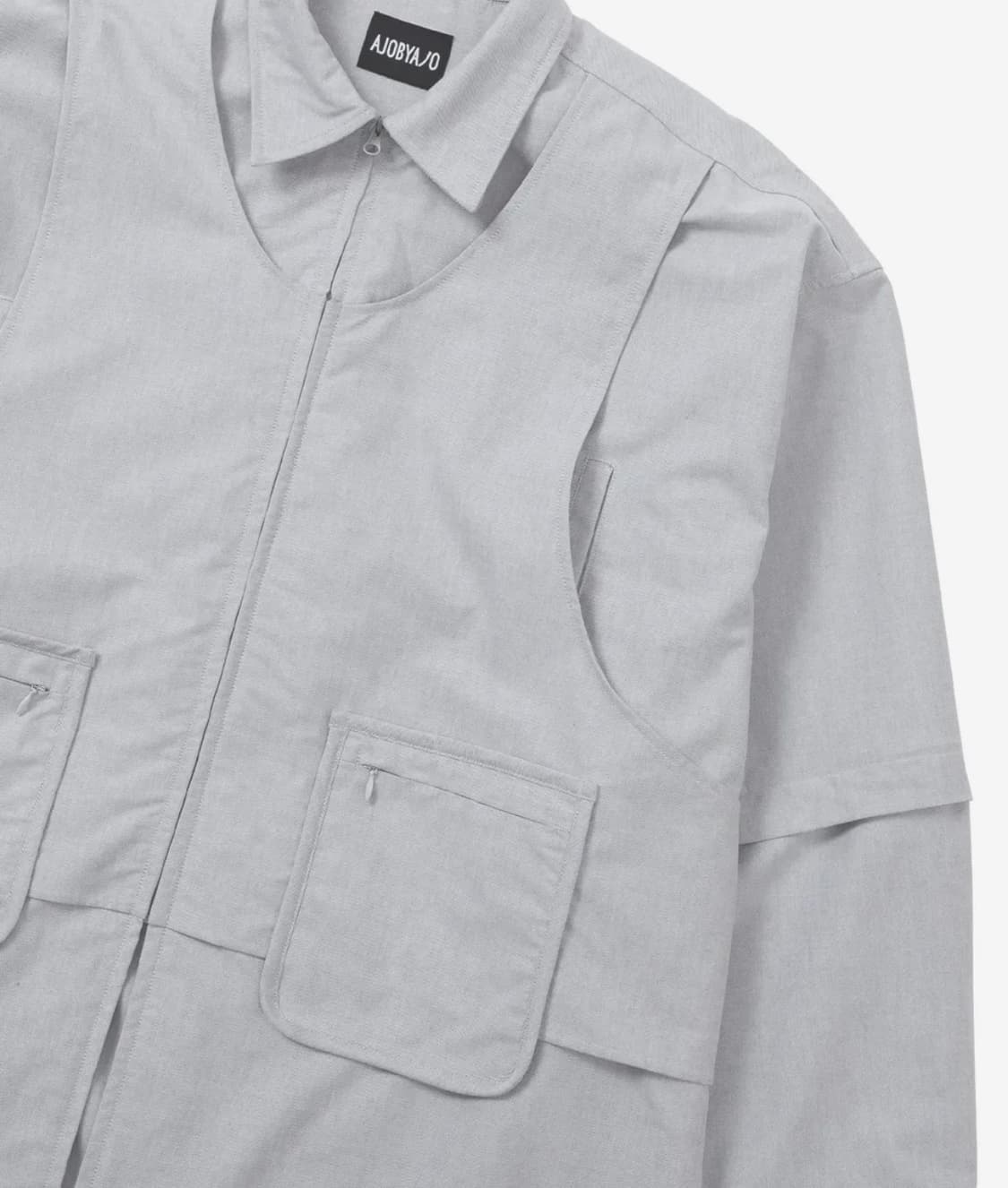 아조바이아조 레이어드 베스트 옥스포드 셔츠  상품이미지2