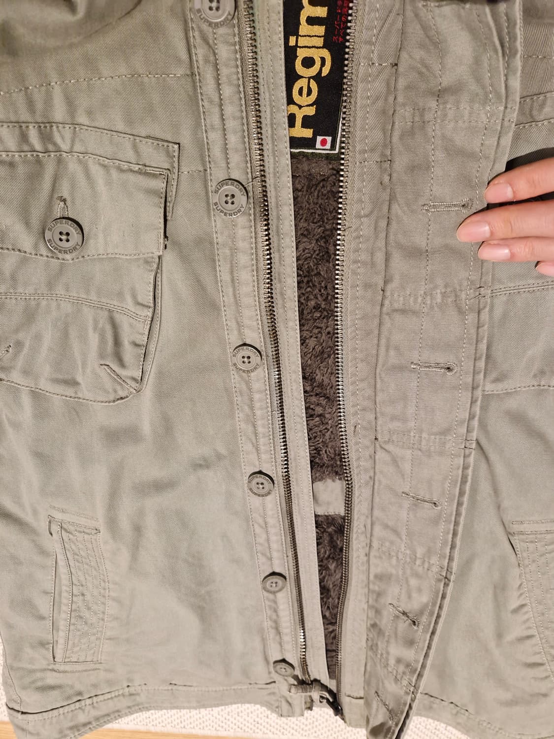 슈퍼드라이 레지먼트 밀리터리 자켓 M  상품이미지6