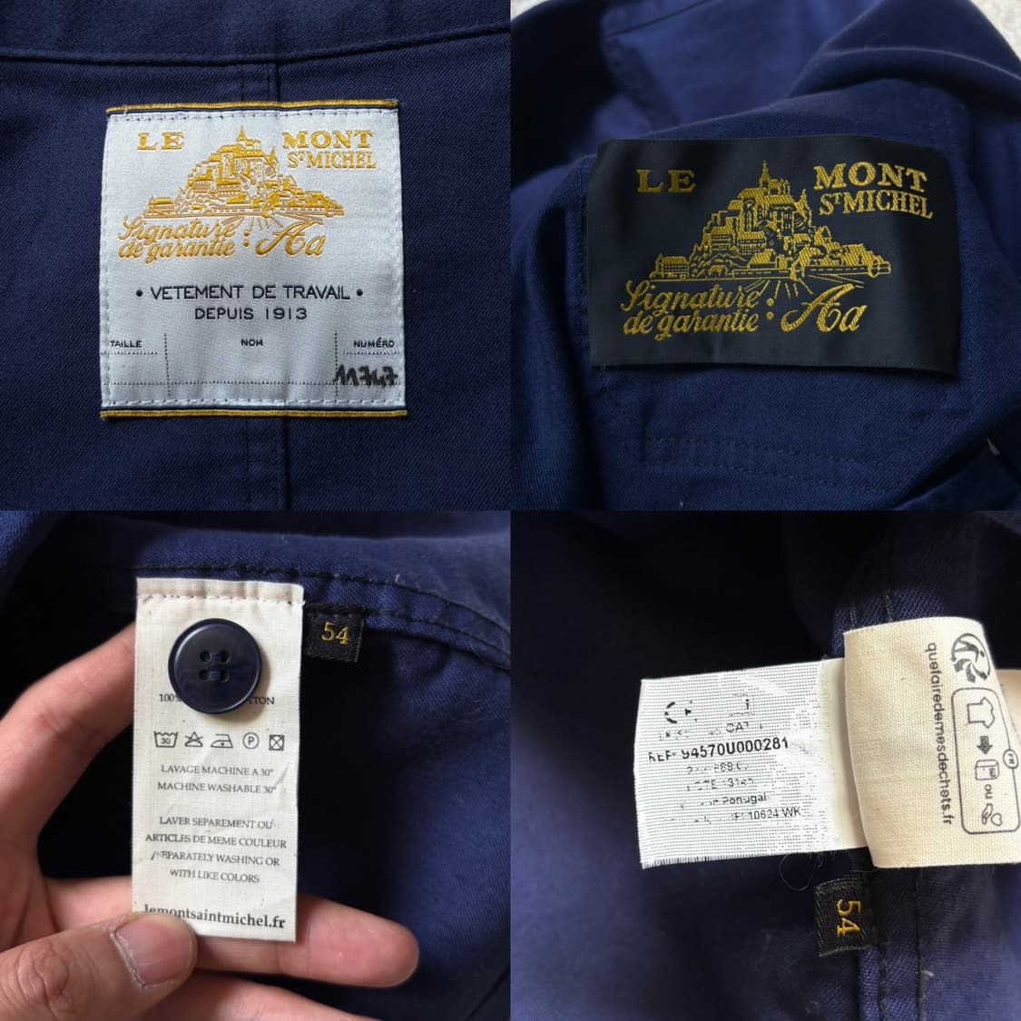  Le Mont Saint Michel 프렌치 블루 워크자켓 상품이미지8