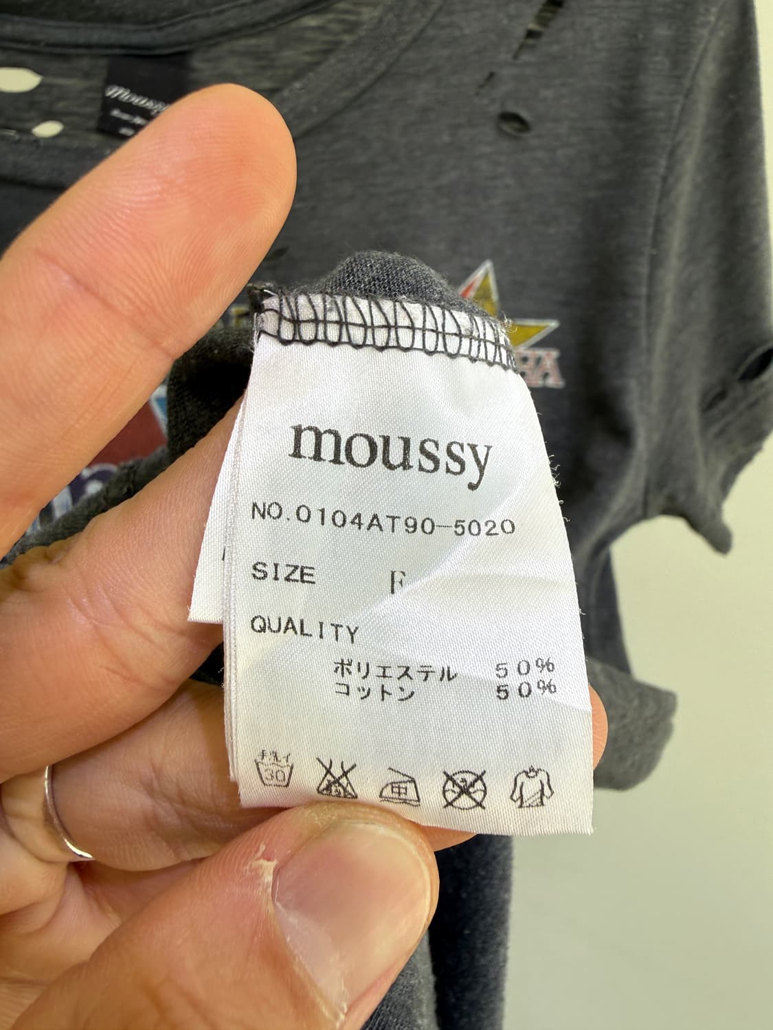 MOUSSY 펀칭 프린팅 티셔츠  상품이미지7