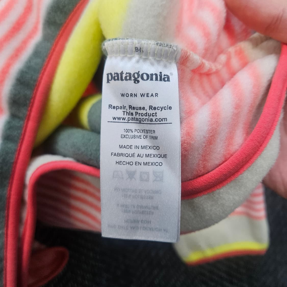 파타고니아 스트라이프 신칠라 xxs 새상품 상품이미지4