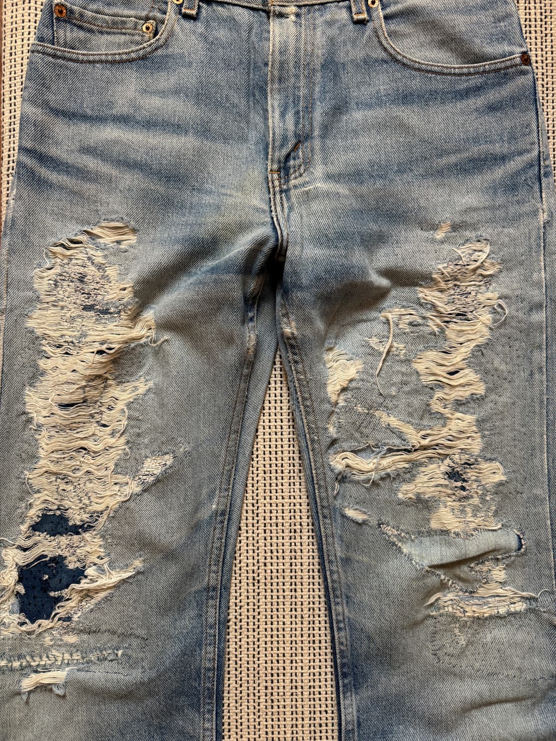 리바이스 505 보로 디스 데님팬츠 상품이미지2