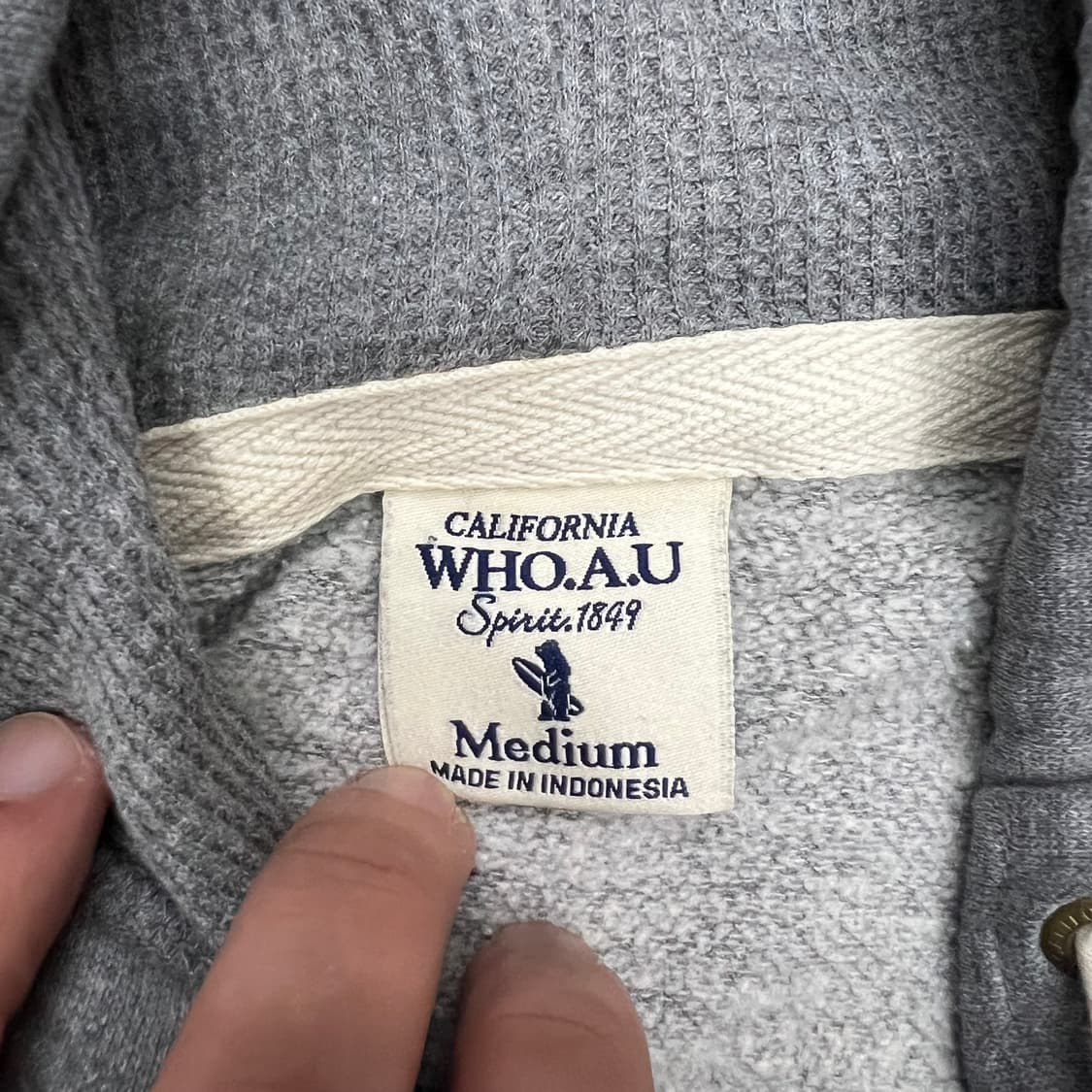 후아유 그레이 후드집업 상품이미지2