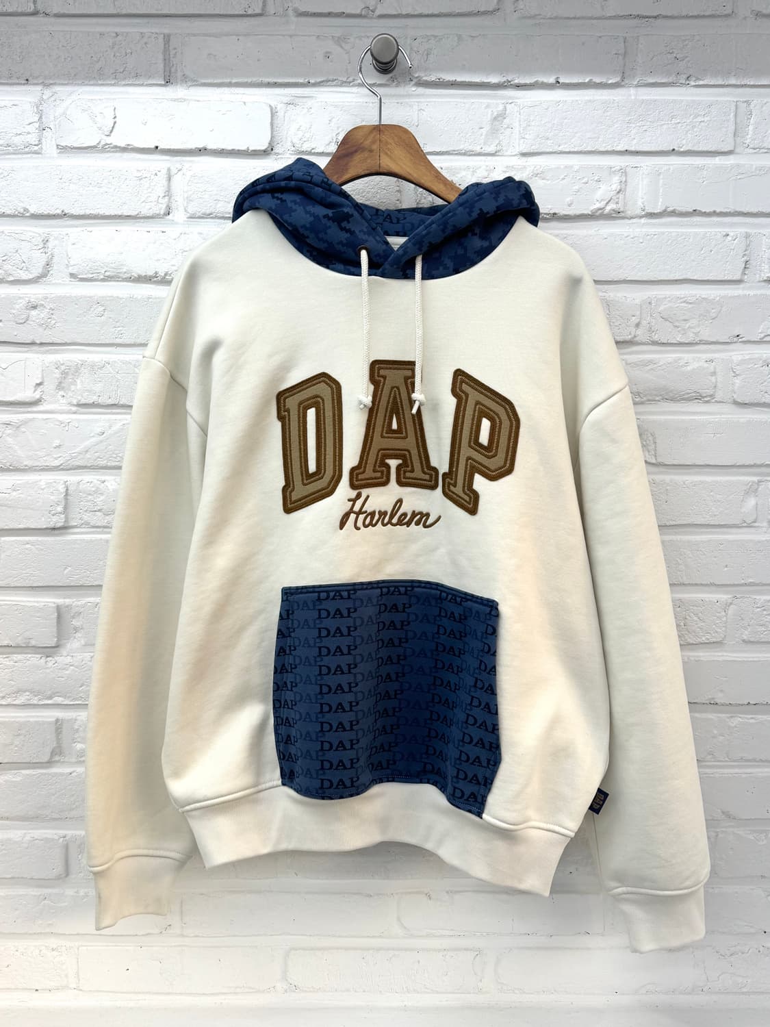 Gap x dap 아이보리 배색 후드티 상품이미지3