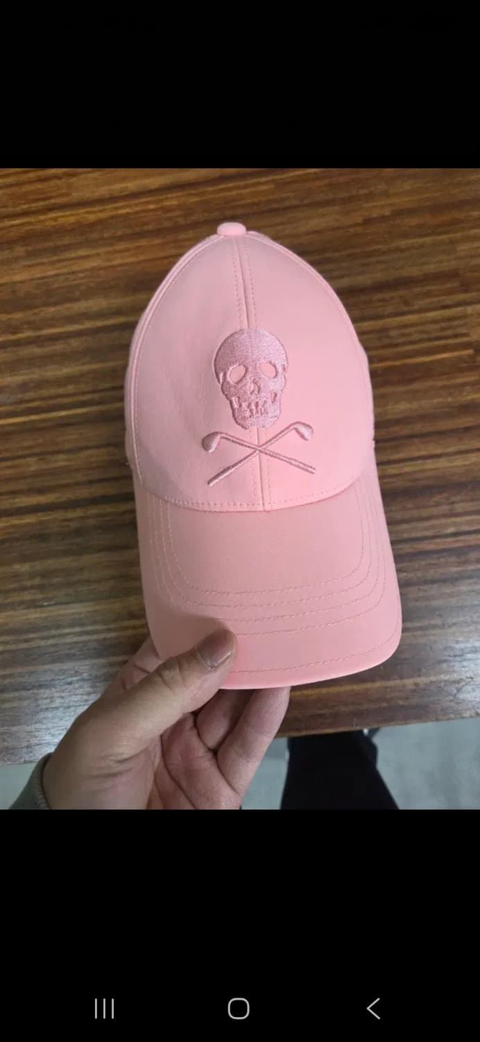 마크앤로나 스컬자수 모자 s 핑크 상품이미지1