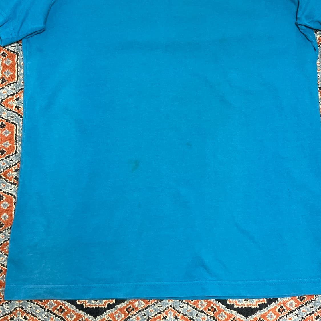 노스페이스 블루 브이넥 반팔티셔츠 여성L 상품이미지3