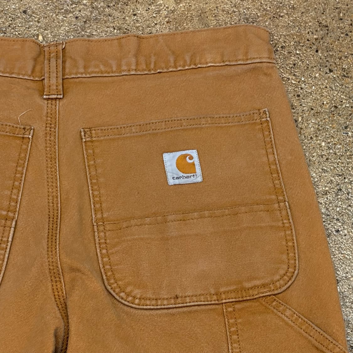 00s USA 빈티지 칼하트 샌드스톤 싱글니 워크팬츠 상품이미지8