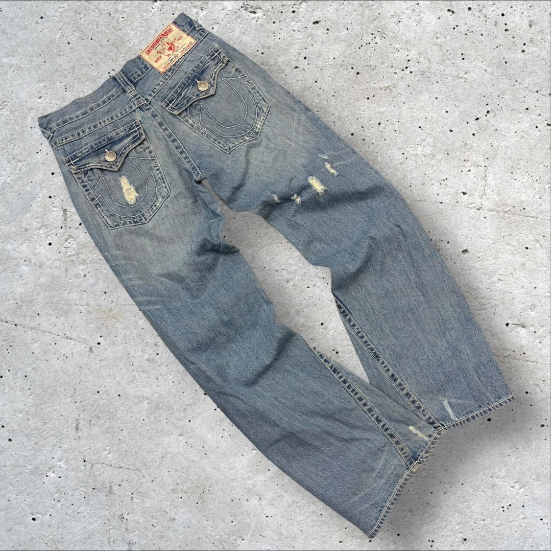 [32x33] 트루릴리젼 조이빅티 데님 청바지 데미지진 C70 상품이미지1