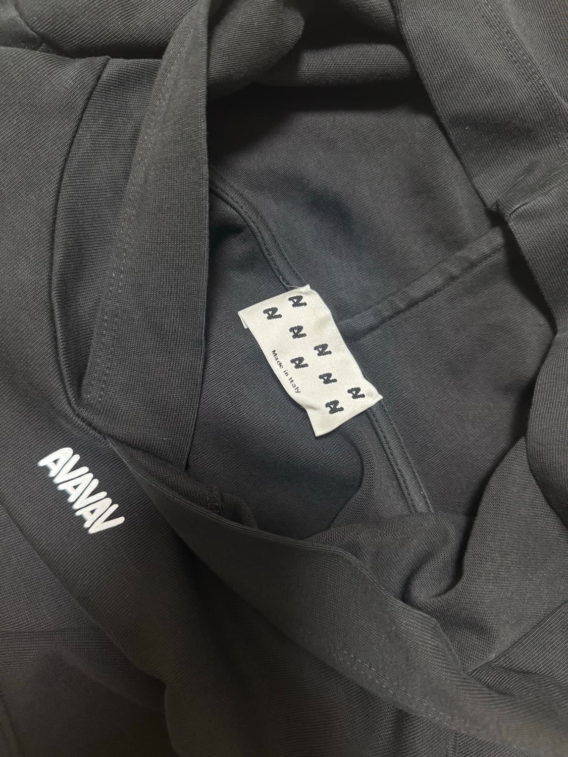 (새상품) 아바바브 후드 티셔츠 핫 리치 블랙 상품이미지4