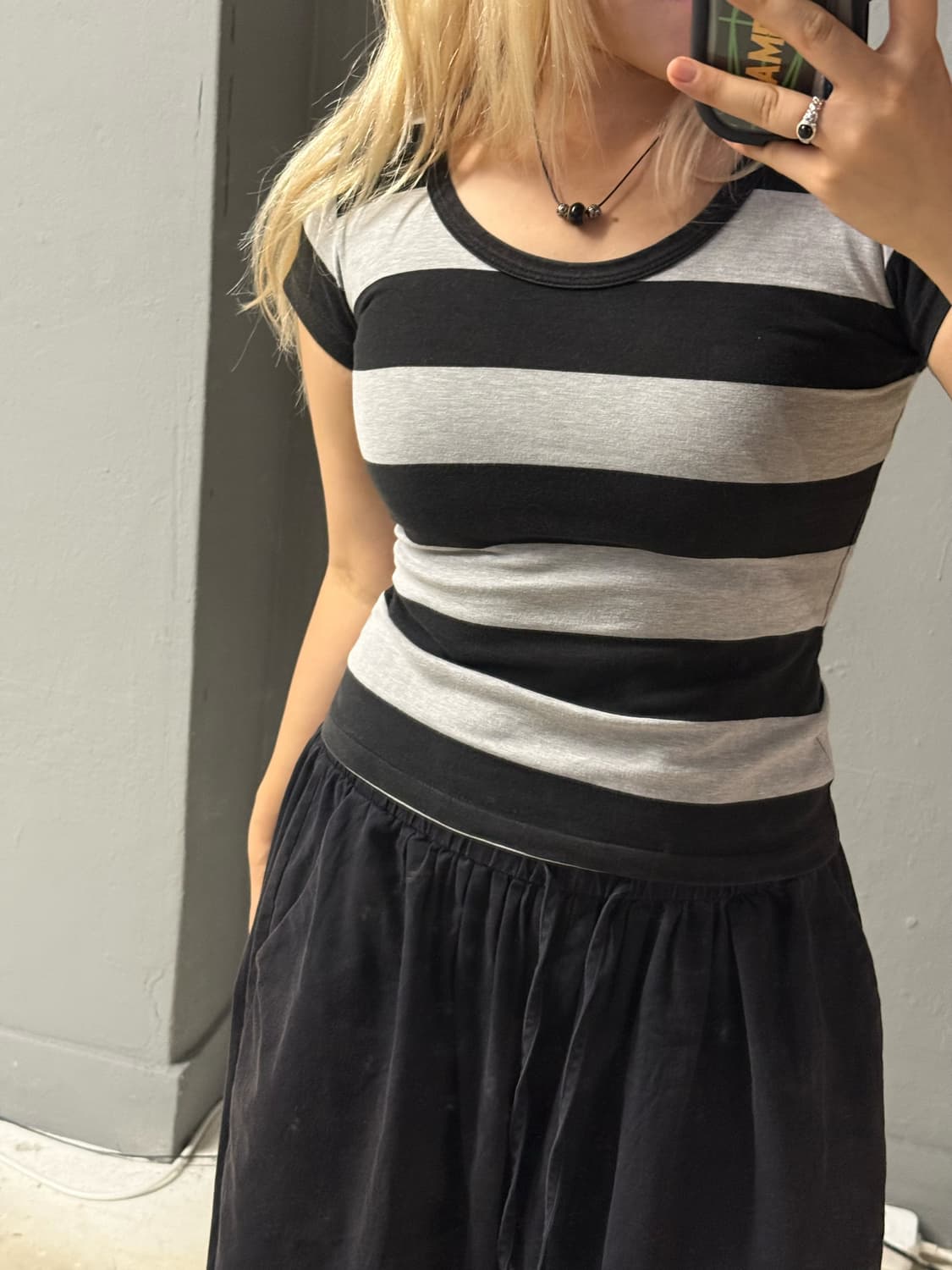 stripe pattern t-shirt 상품이미지3