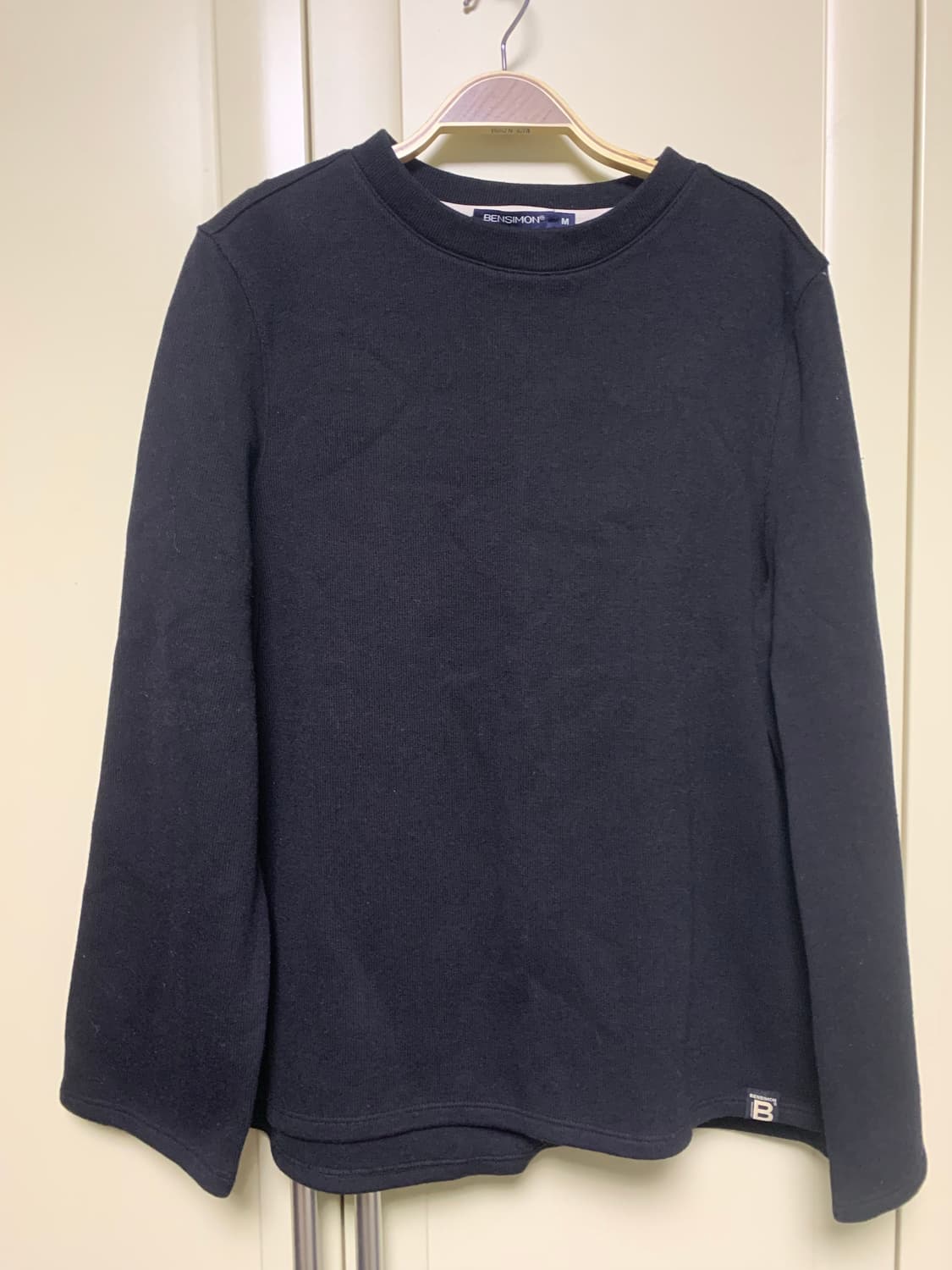 벤시몽 블랙니트 새제품 팔꿈치패치 택포 상품이미지1