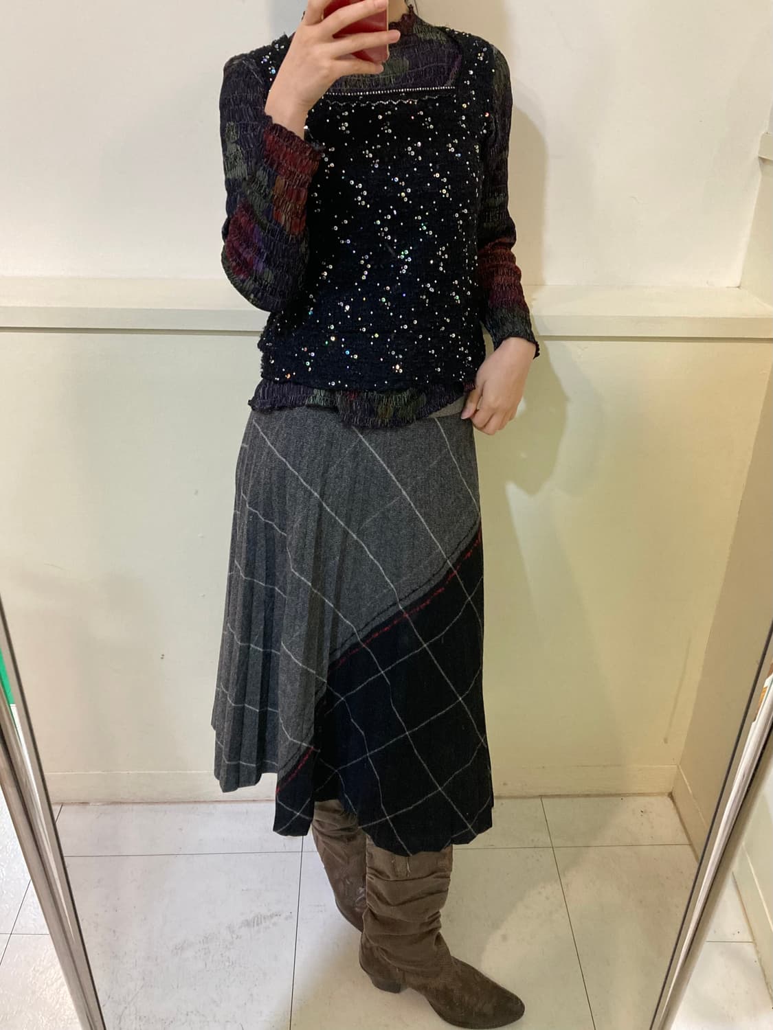 스팽글 스퀘어넥 슬리브리스 상품이미지10