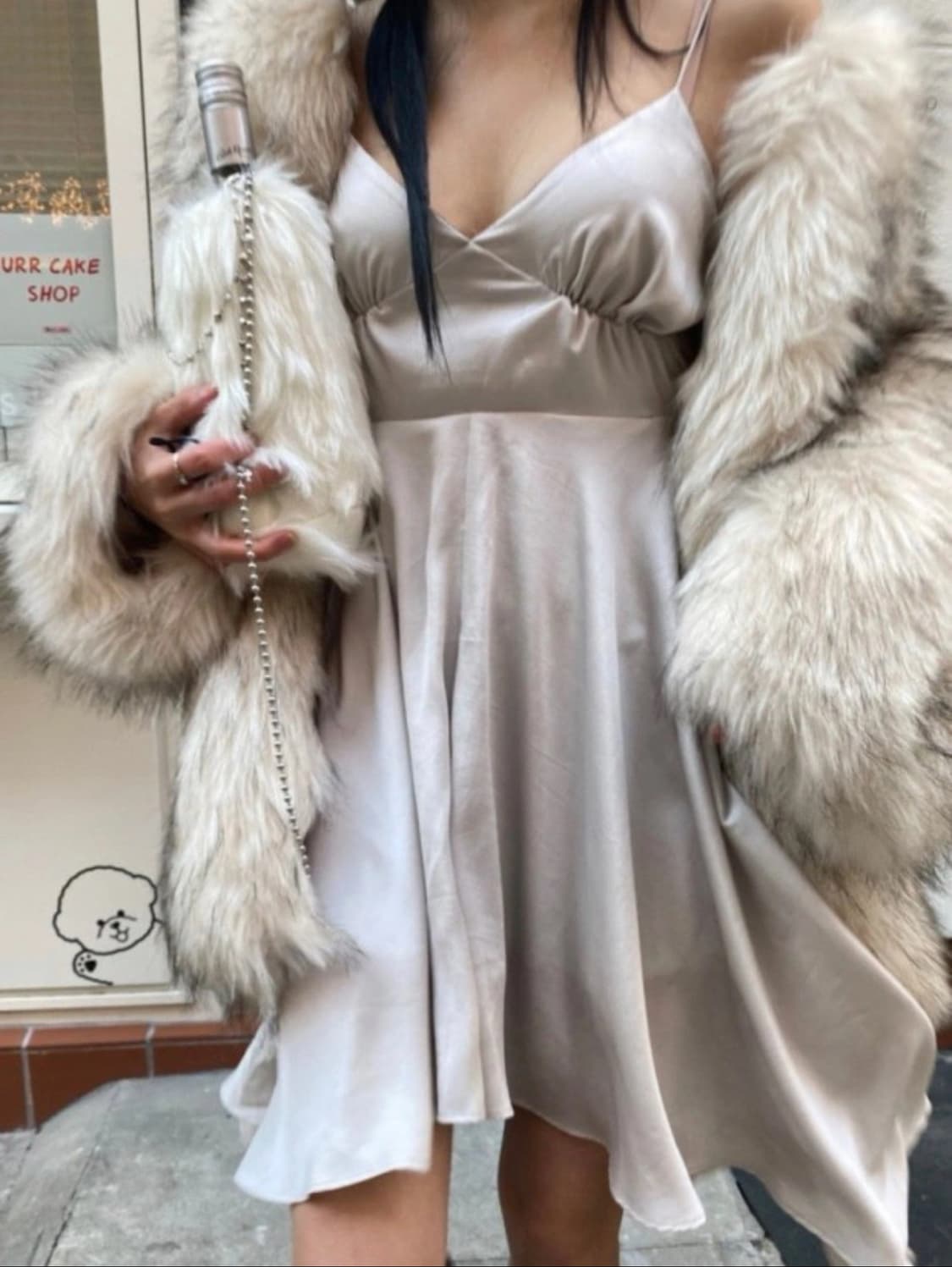 angelnumber 555 엔넘파 퍼자켓 상품이미지1