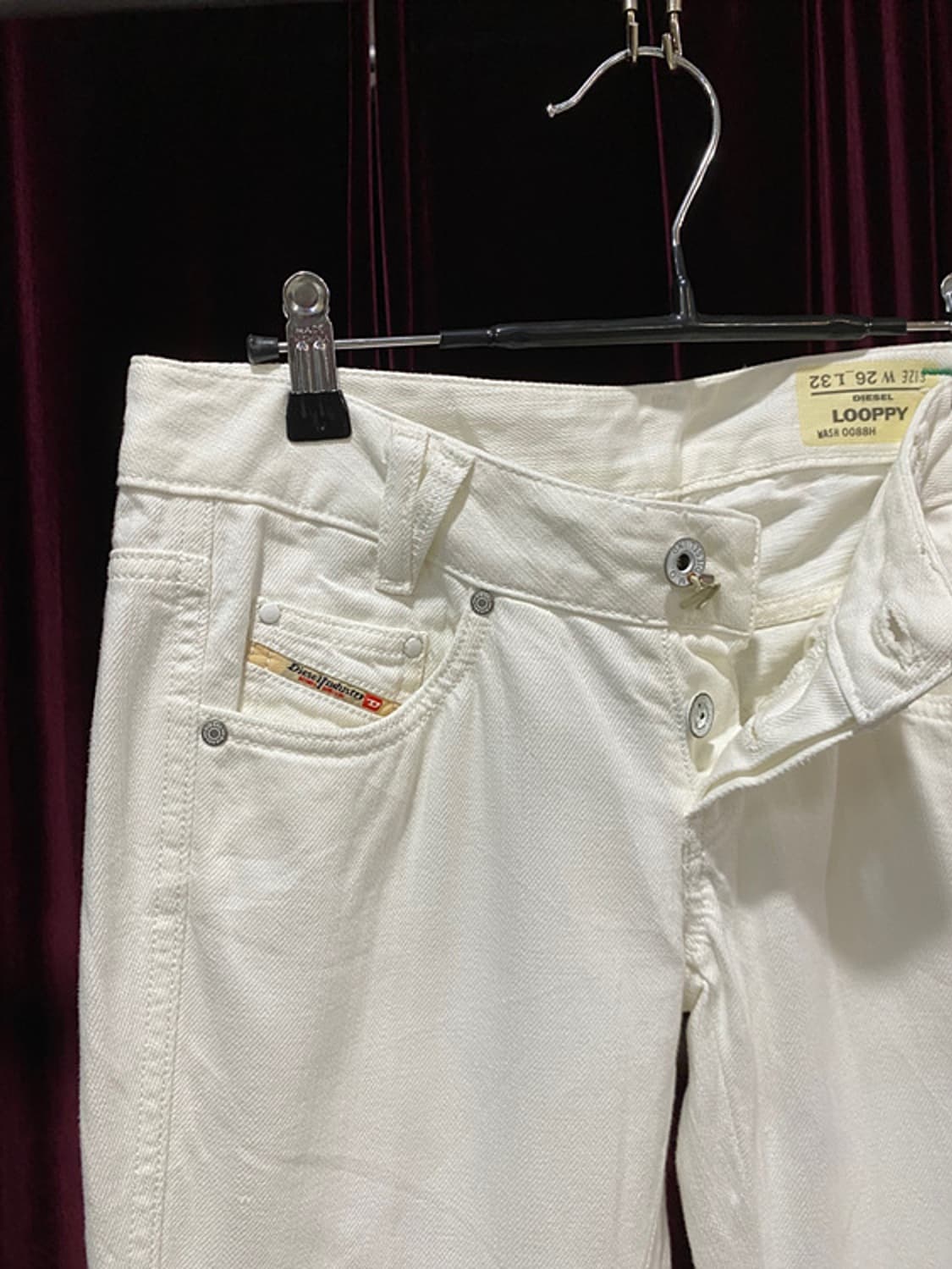 DIESEL looppy white denim pants 상품이미지2