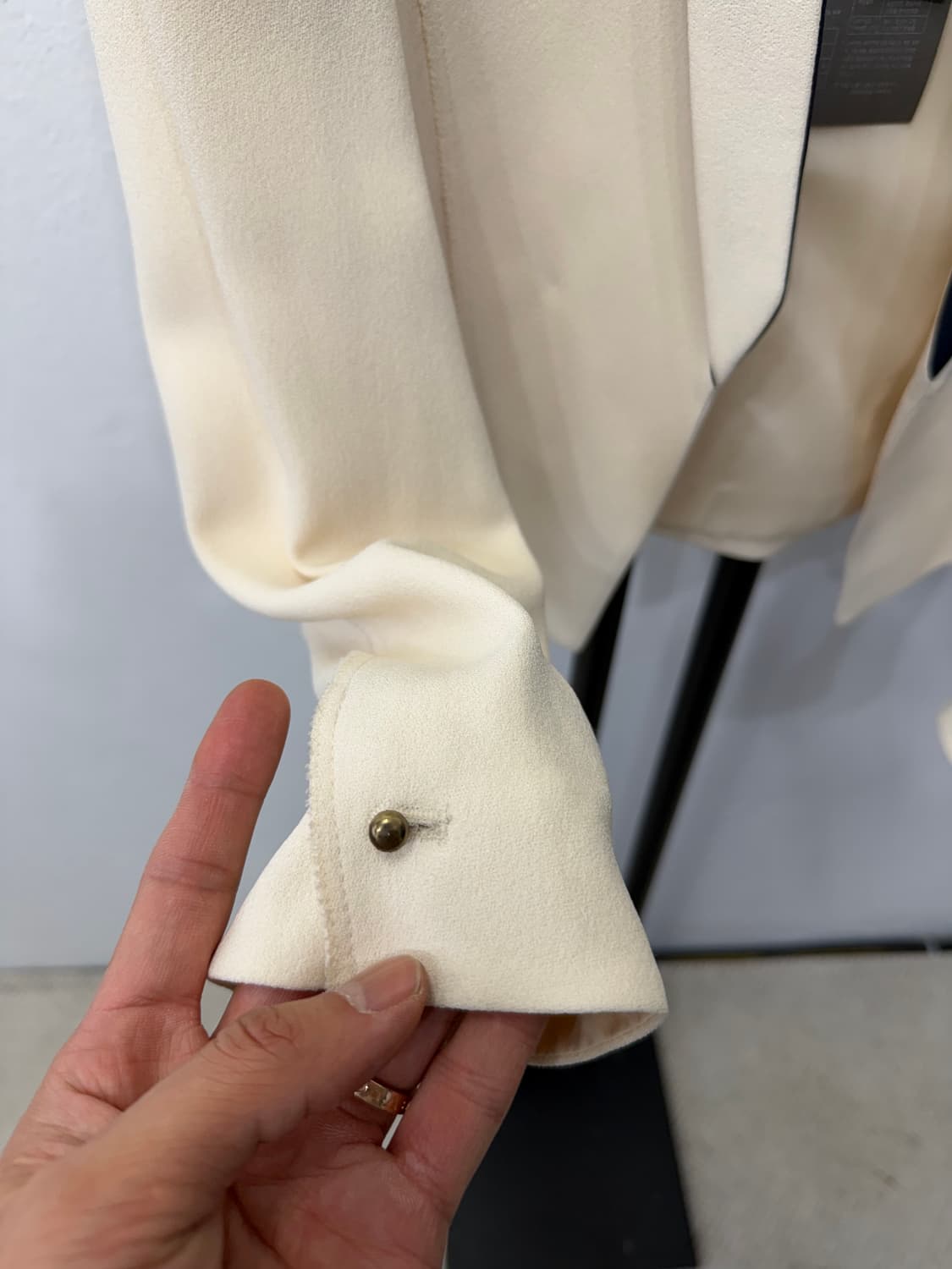 새제품) TIME 타임 한섬 정품 아이보리 여성 자켓 82 상품이미지4